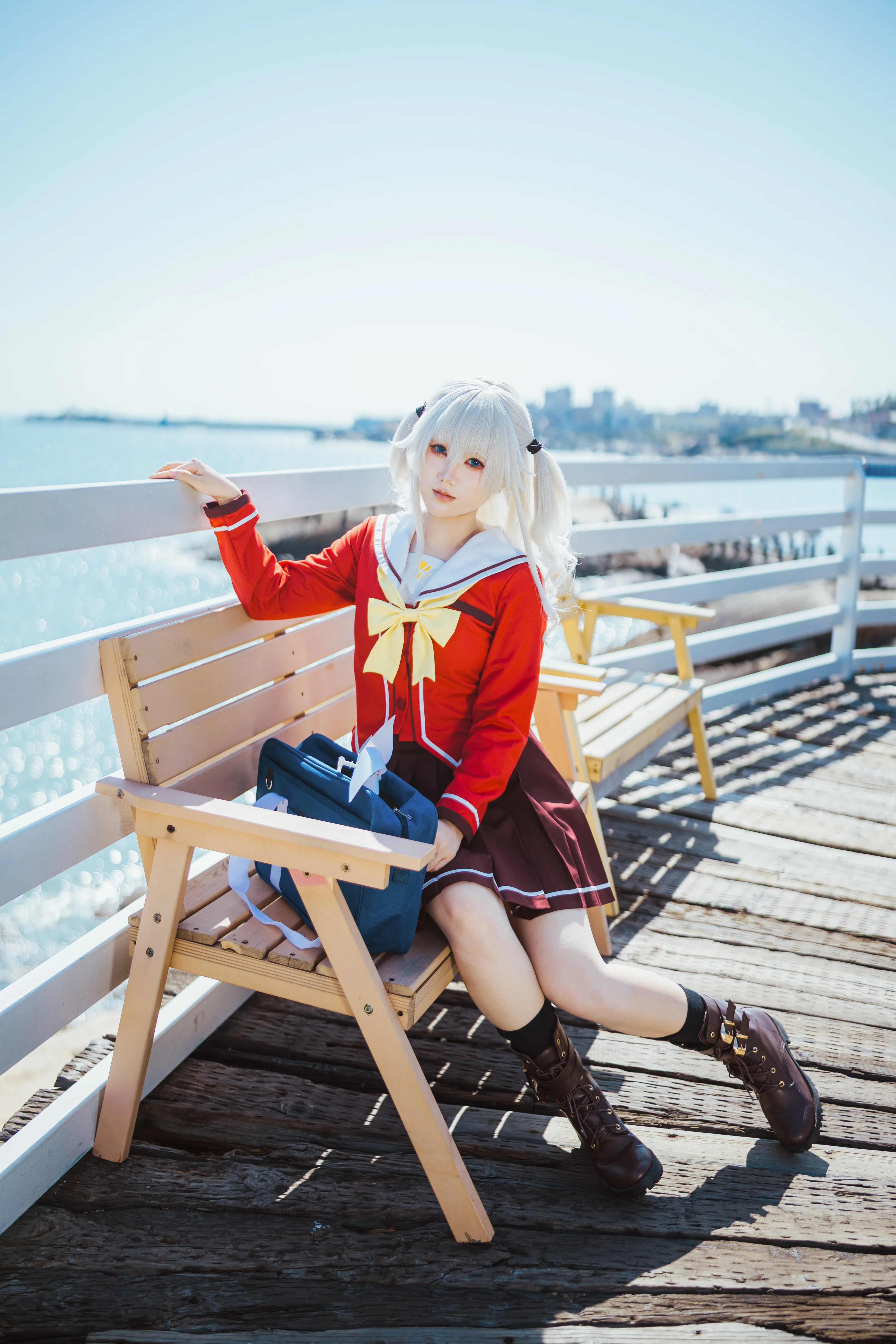 【友莉奈绪cos】Charlotte 海风中的定格