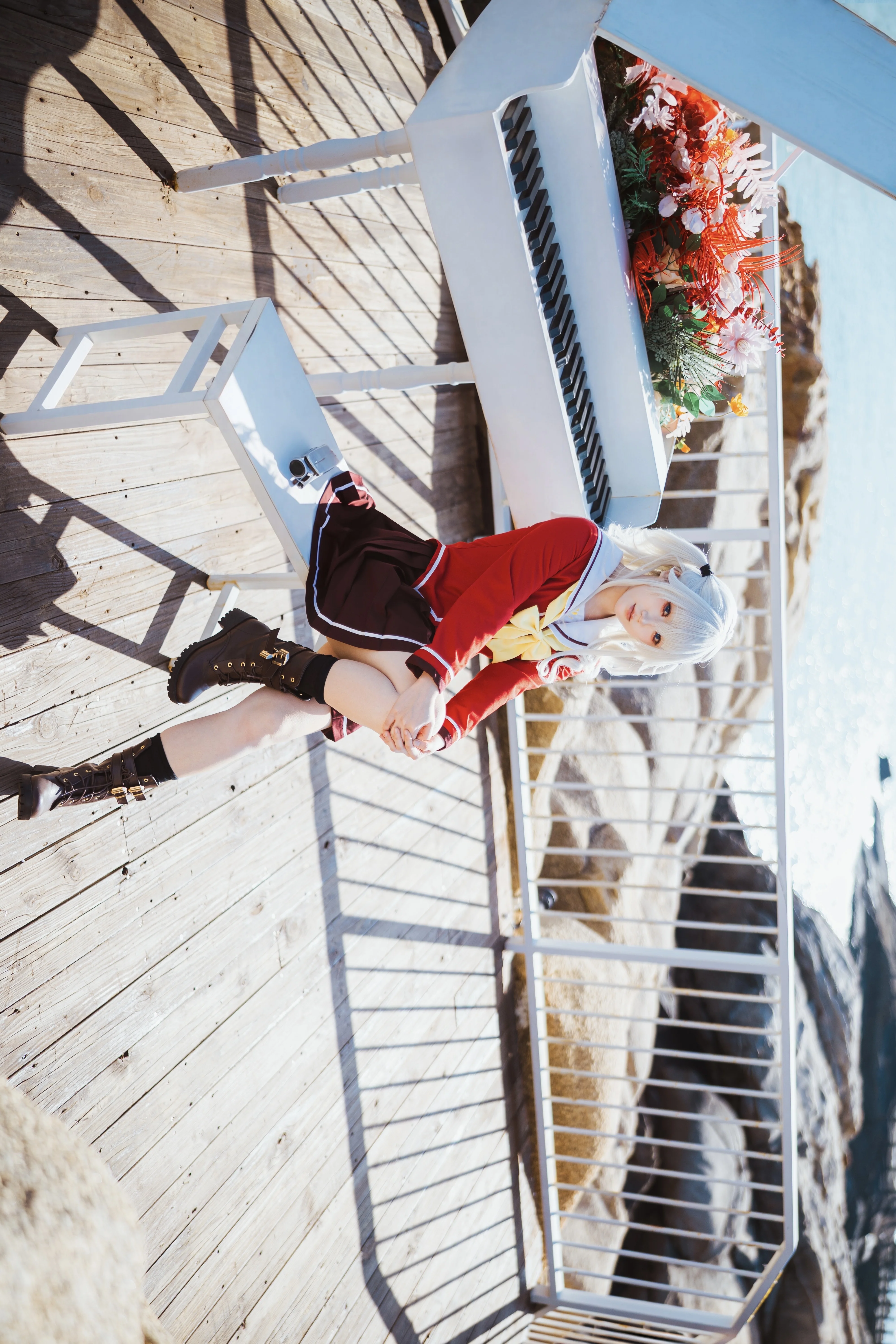 【友莉奈绪cos】Charlotte 海风中的定格 - 第 7 张