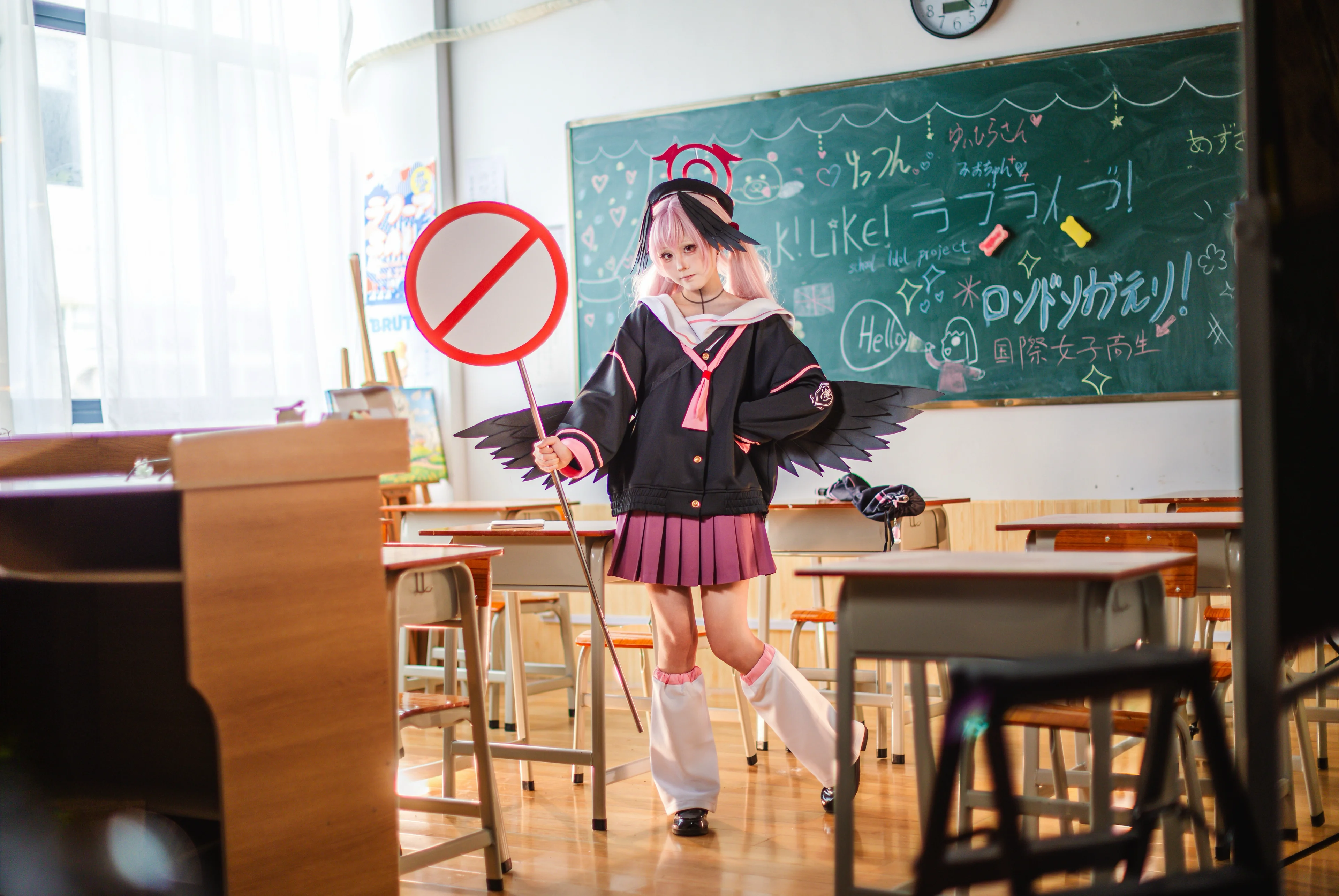 【小春cos】碧蓝档案教室里的禁止牌与日常 - 第 11 张
