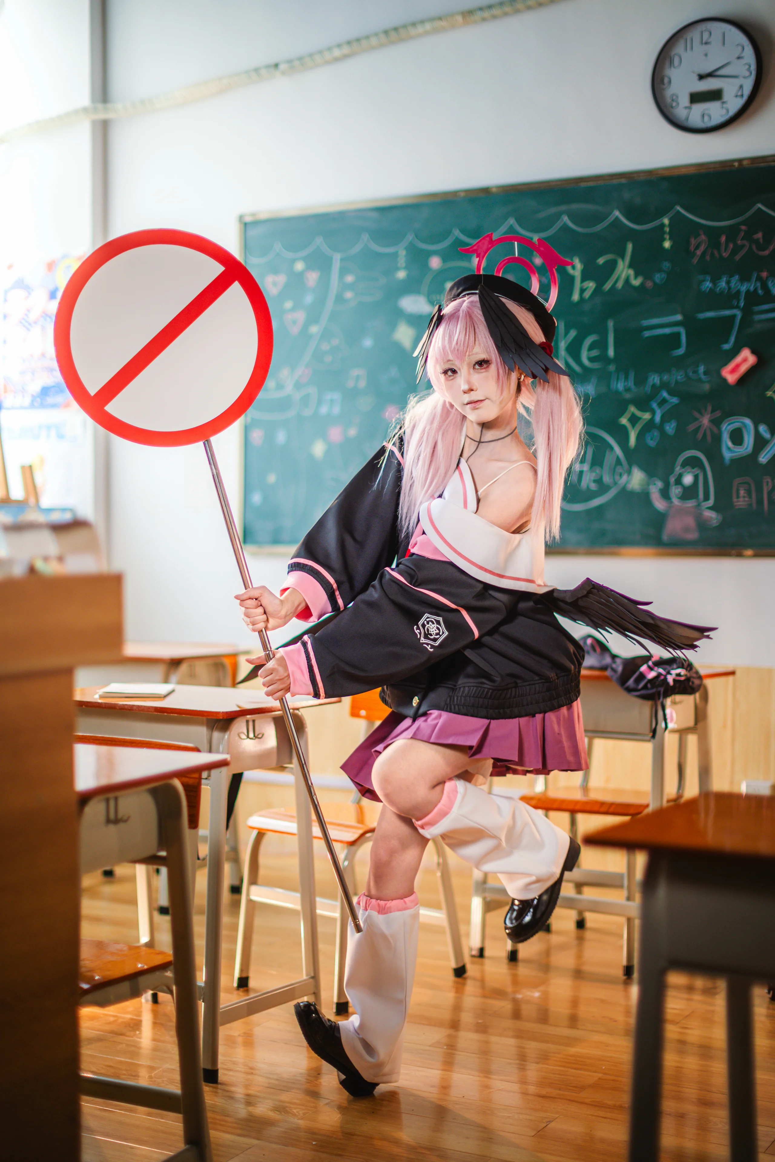 【小春cos】碧蓝档案教室里的禁止牌与日常