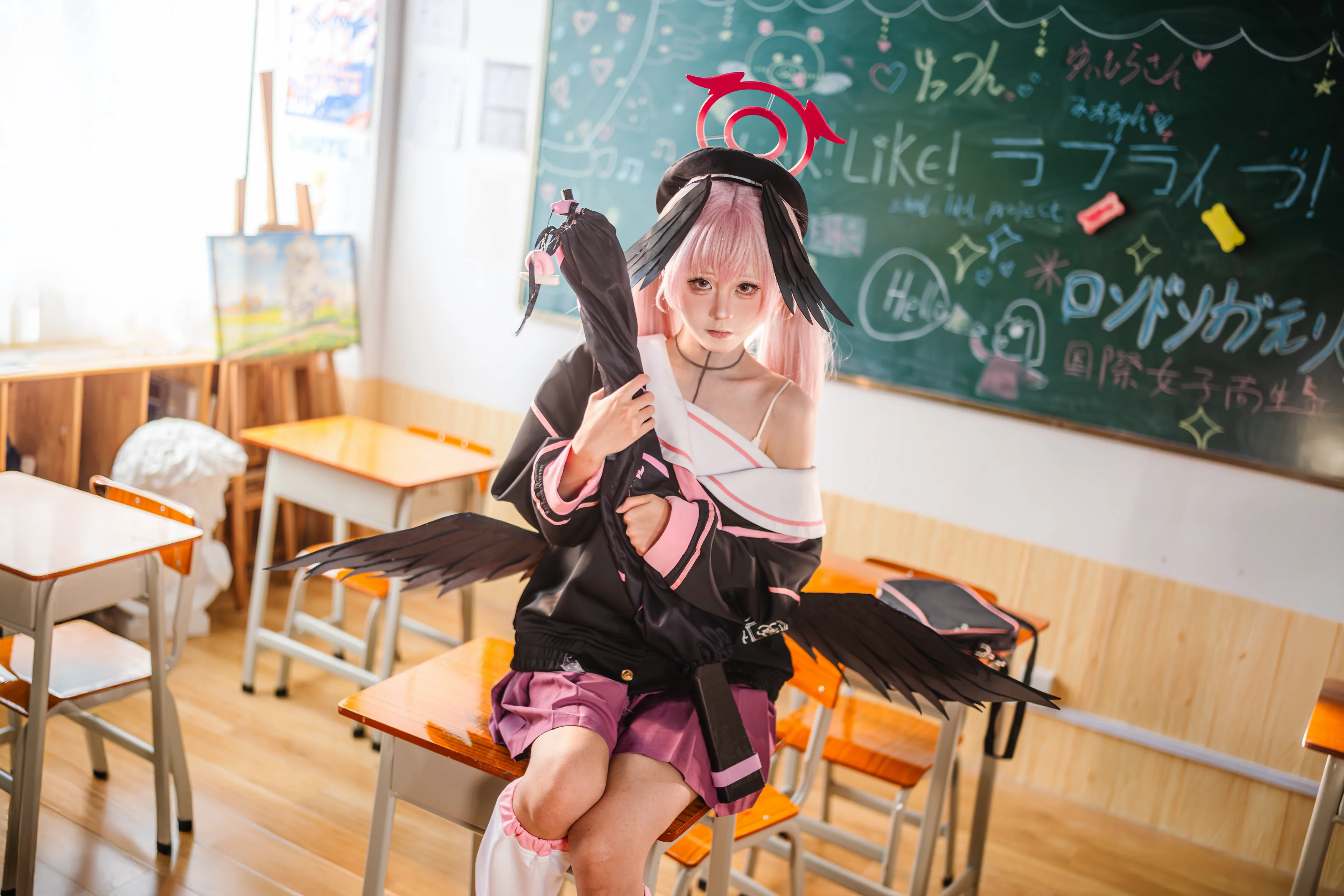 【小春cos】碧蓝档案教室里的禁止牌与日常 - 第 4 张
