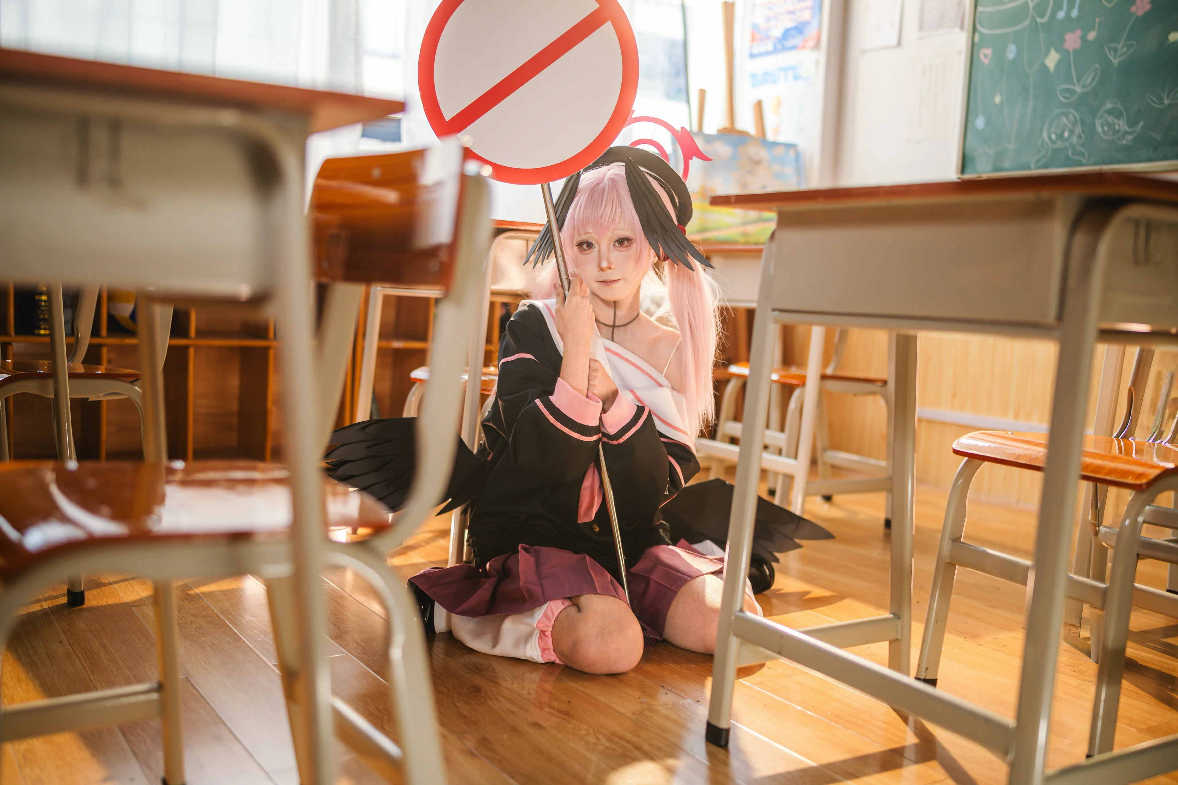 【小春cos】碧蓝档案教室里的禁止牌与日常 - 第 6 张