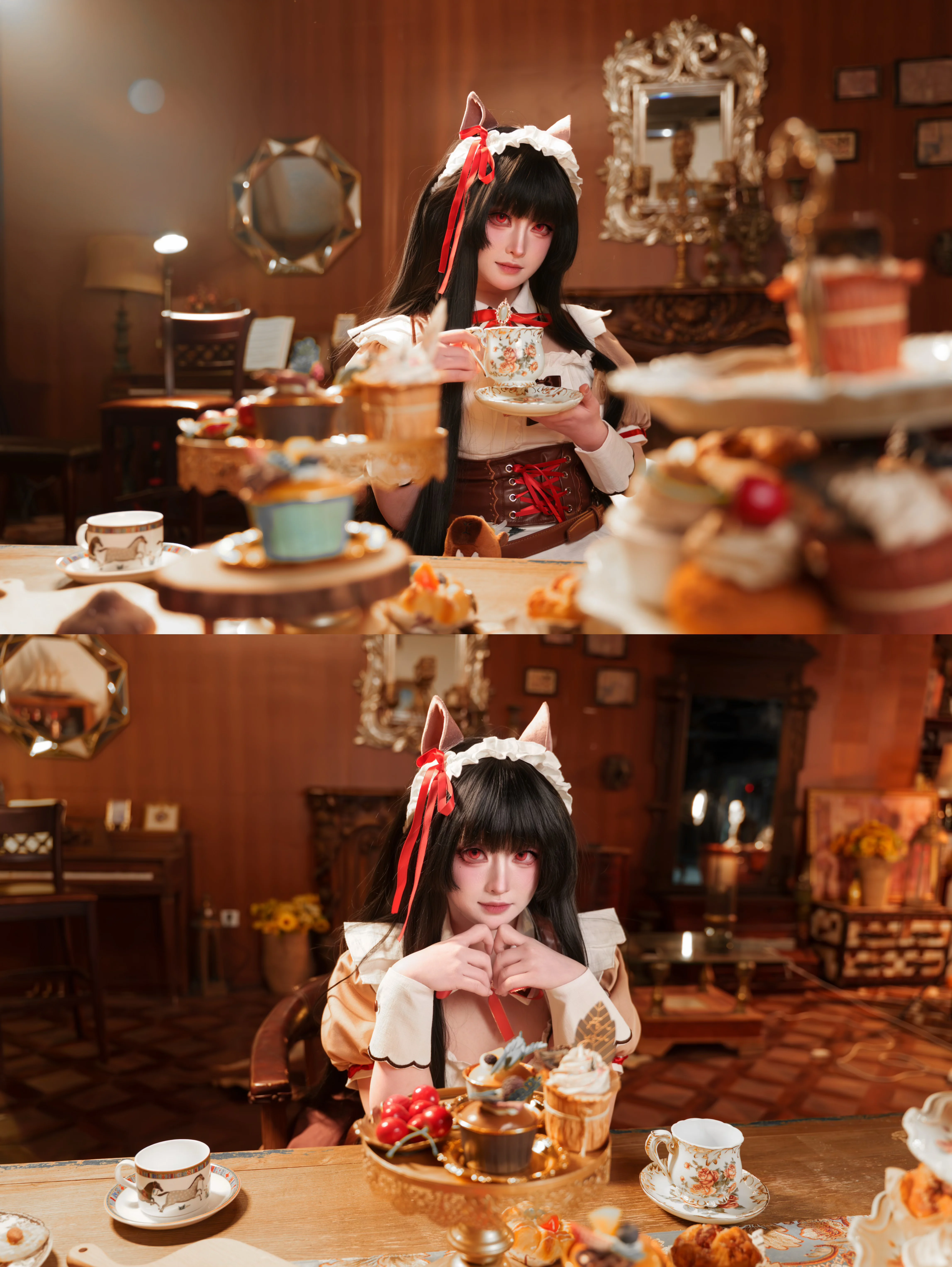 【千咲 コスプレ】『鳴潮』クラシカルな洋館で過ごす午後のカフェタイム - 2 枚目
