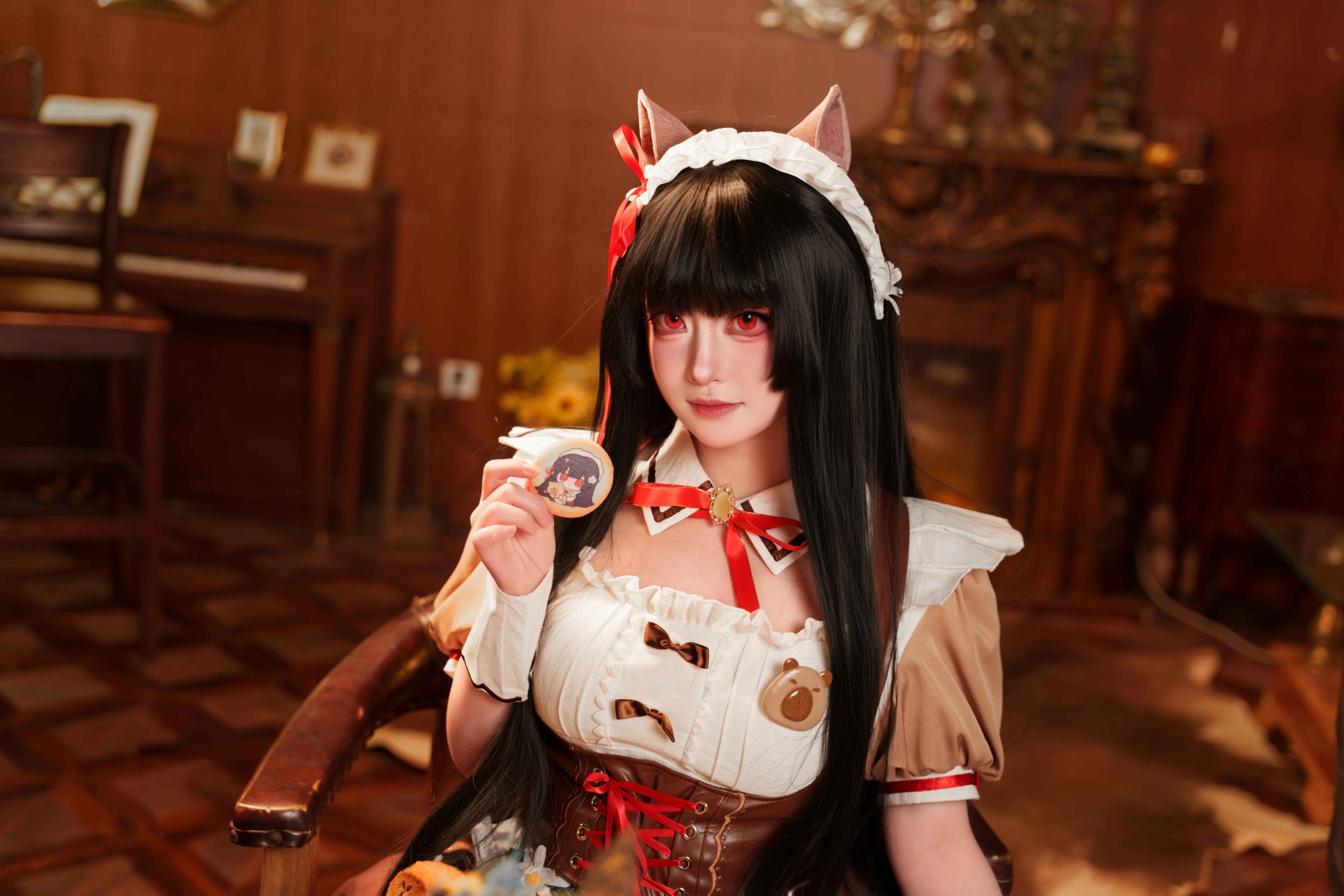 【千咲 コスプレ】『鳴潮』クラシカルな洋館で過ごす午後のカフェタイム - 4 枚目