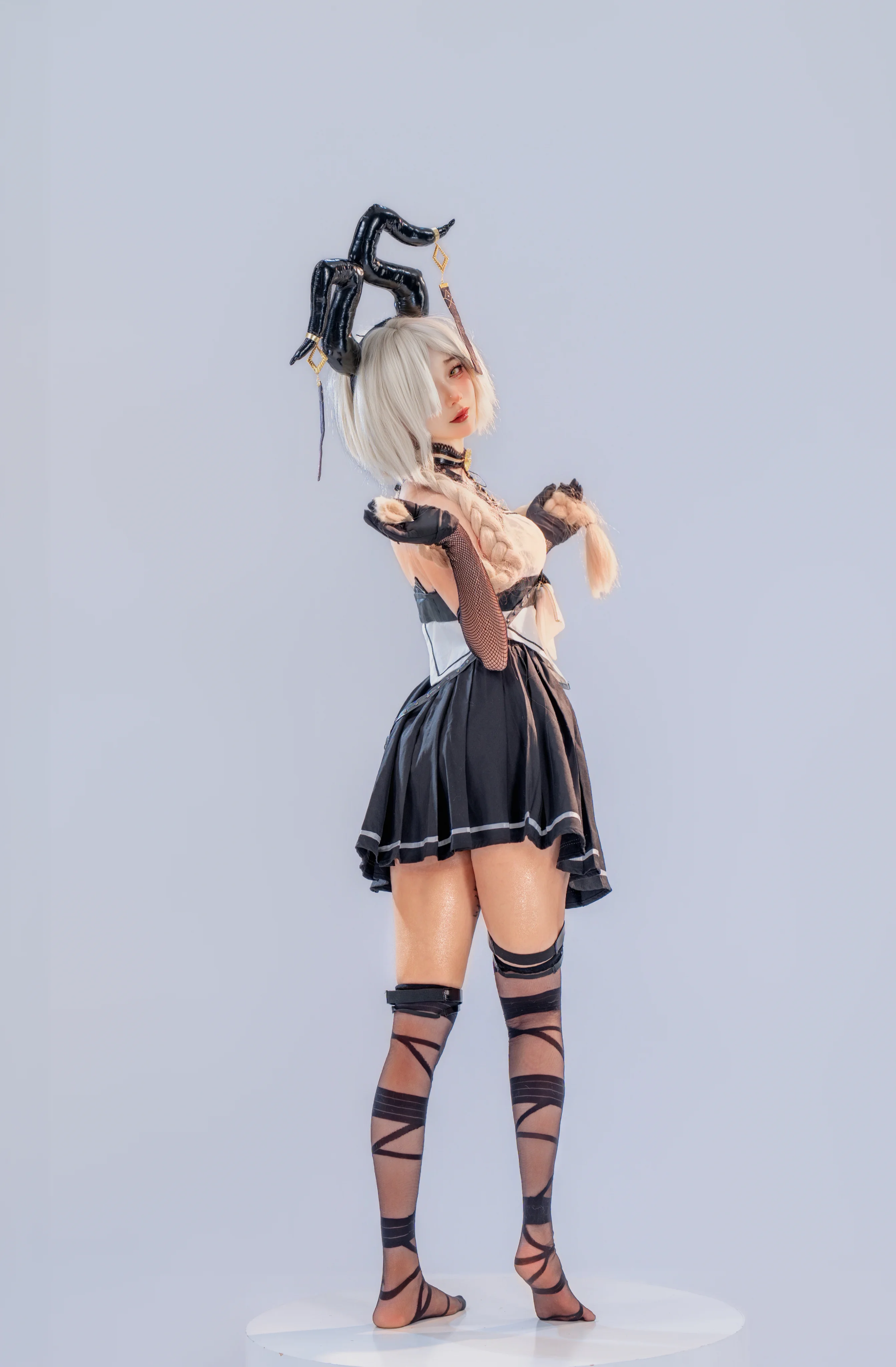 【尾张cos】碧蓝航线，黑皮质感与机能风服饰的完整呈现