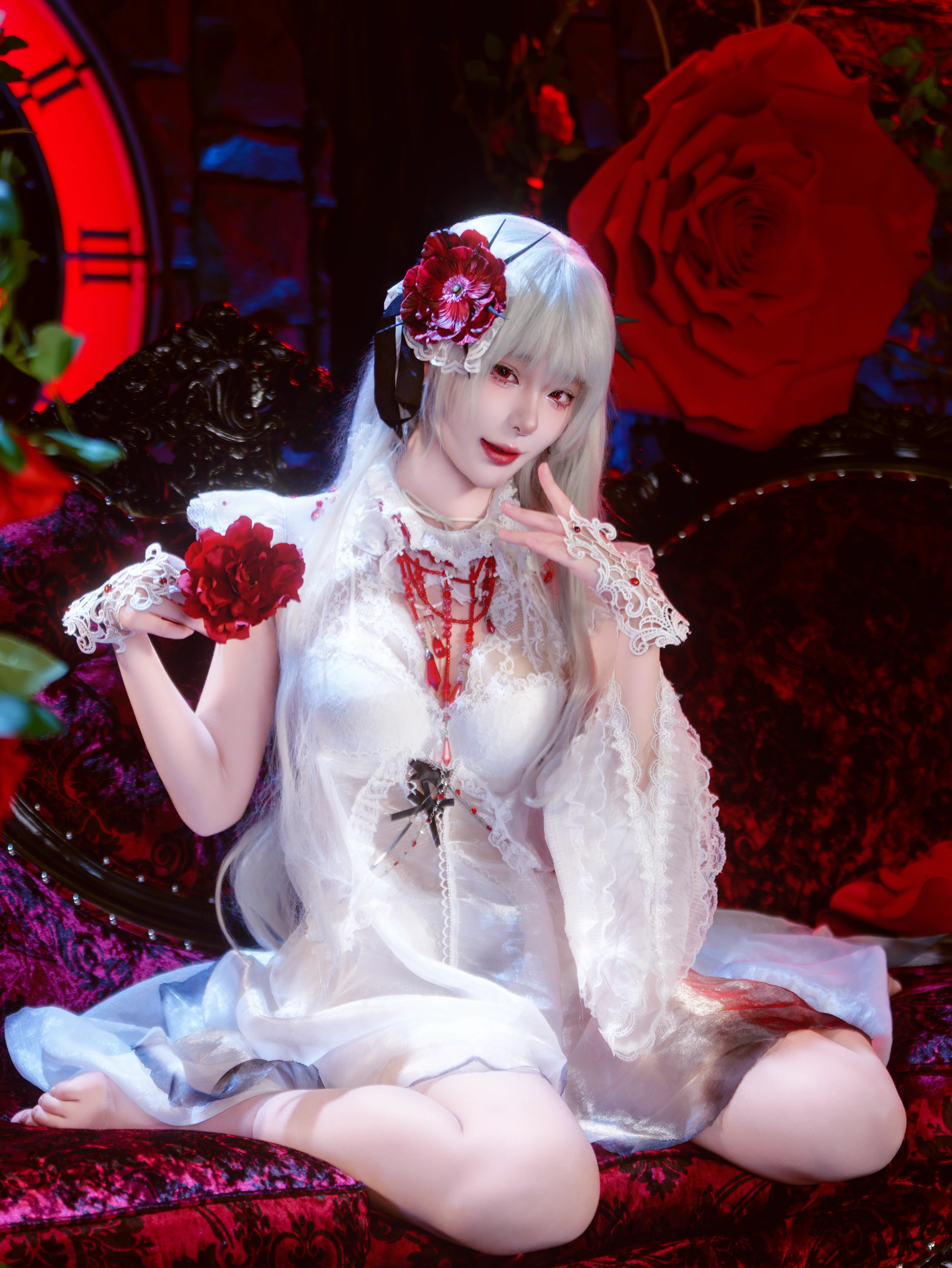 【可可莉克cos】无期迷途：荆棘与白纱的静谧交织 - 第 2 张