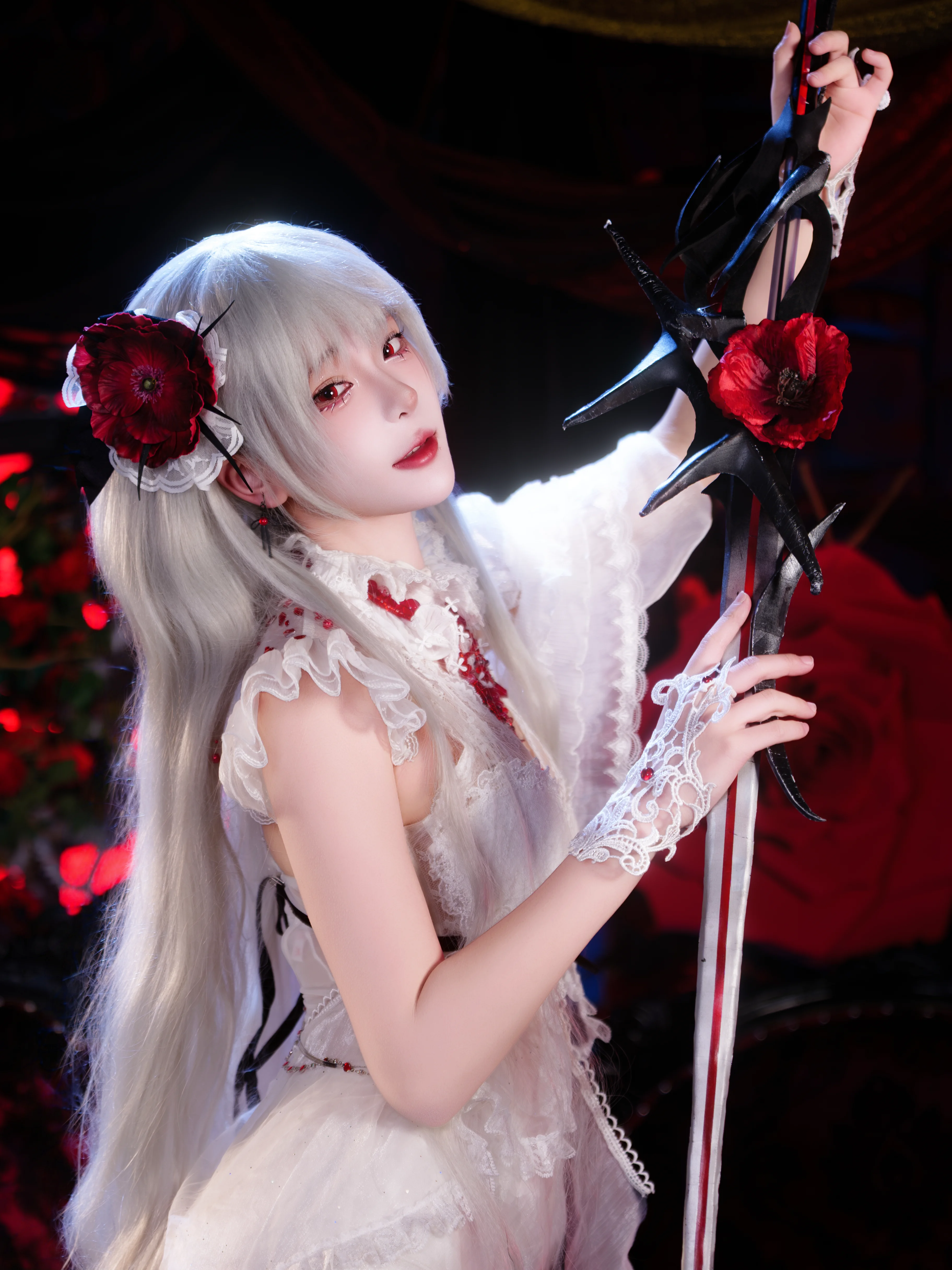 【可可莉克cos】无期迷途：荆棘与白纱的静谧交织