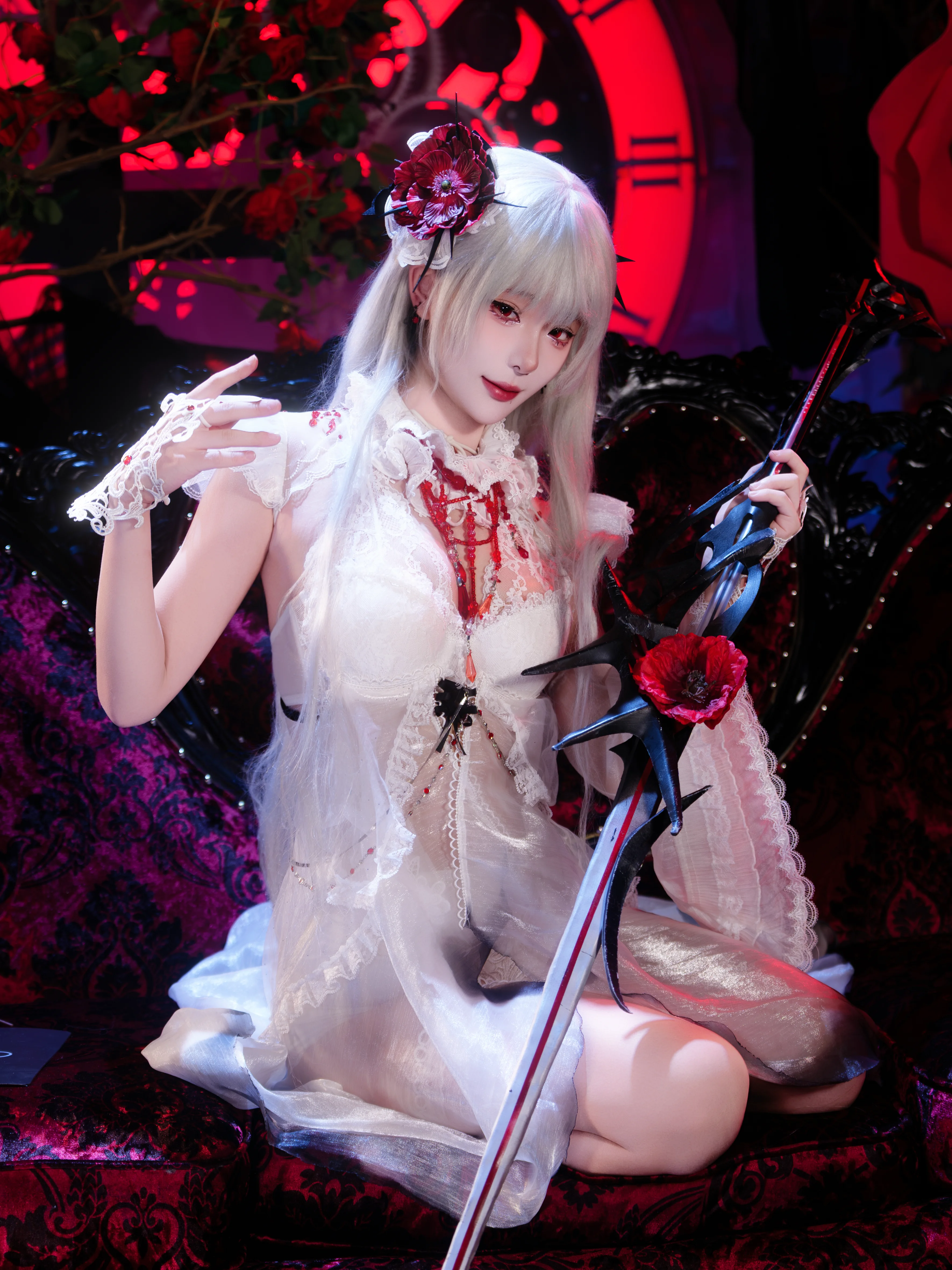 【可可莉克cos】无期迷途：荆棘与白纱的静谧交织 - 第 5 张