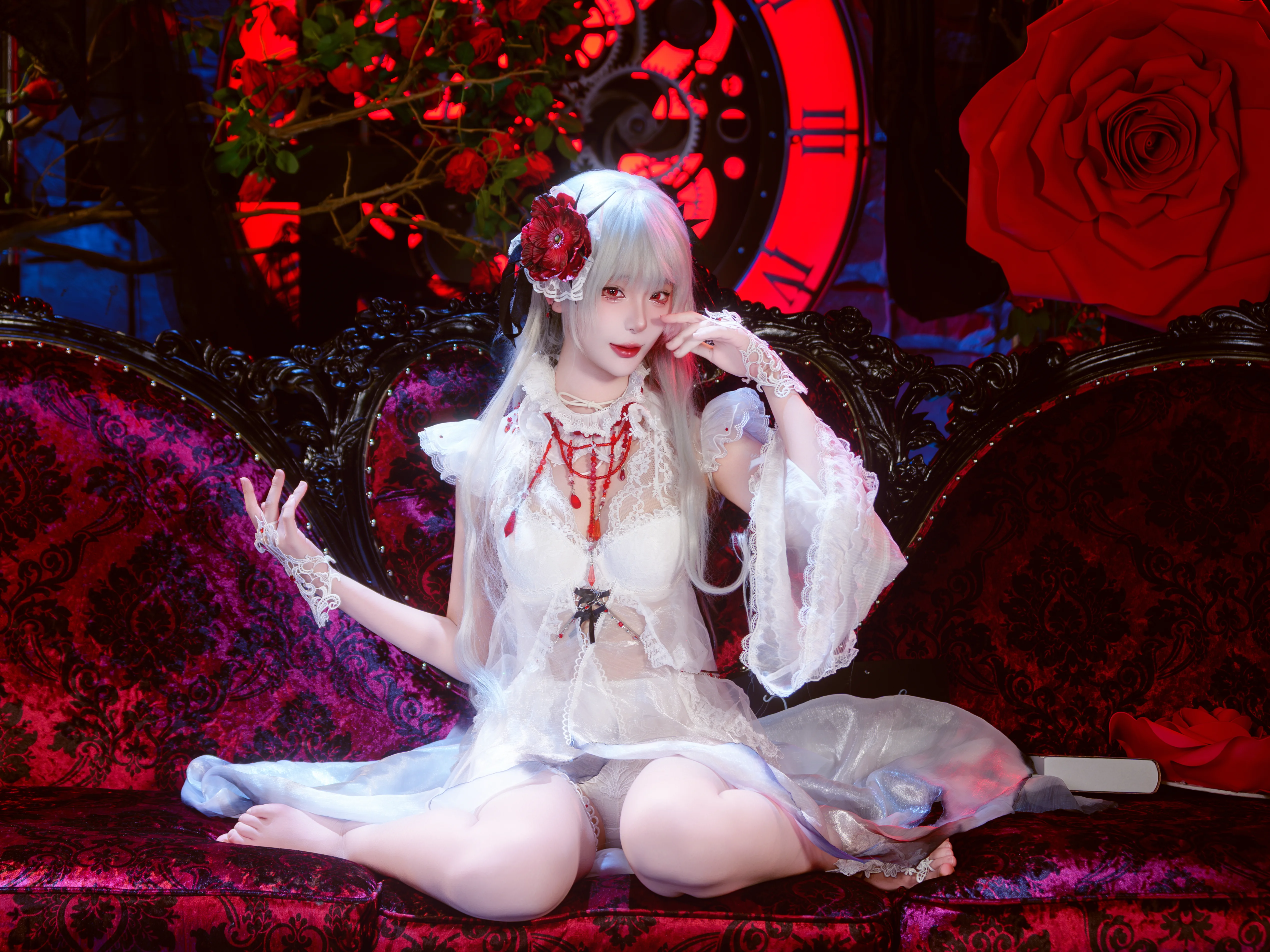 【可可莉克cos】无期迷途：荆棘与白纱的静谧交织 - 第 9 张