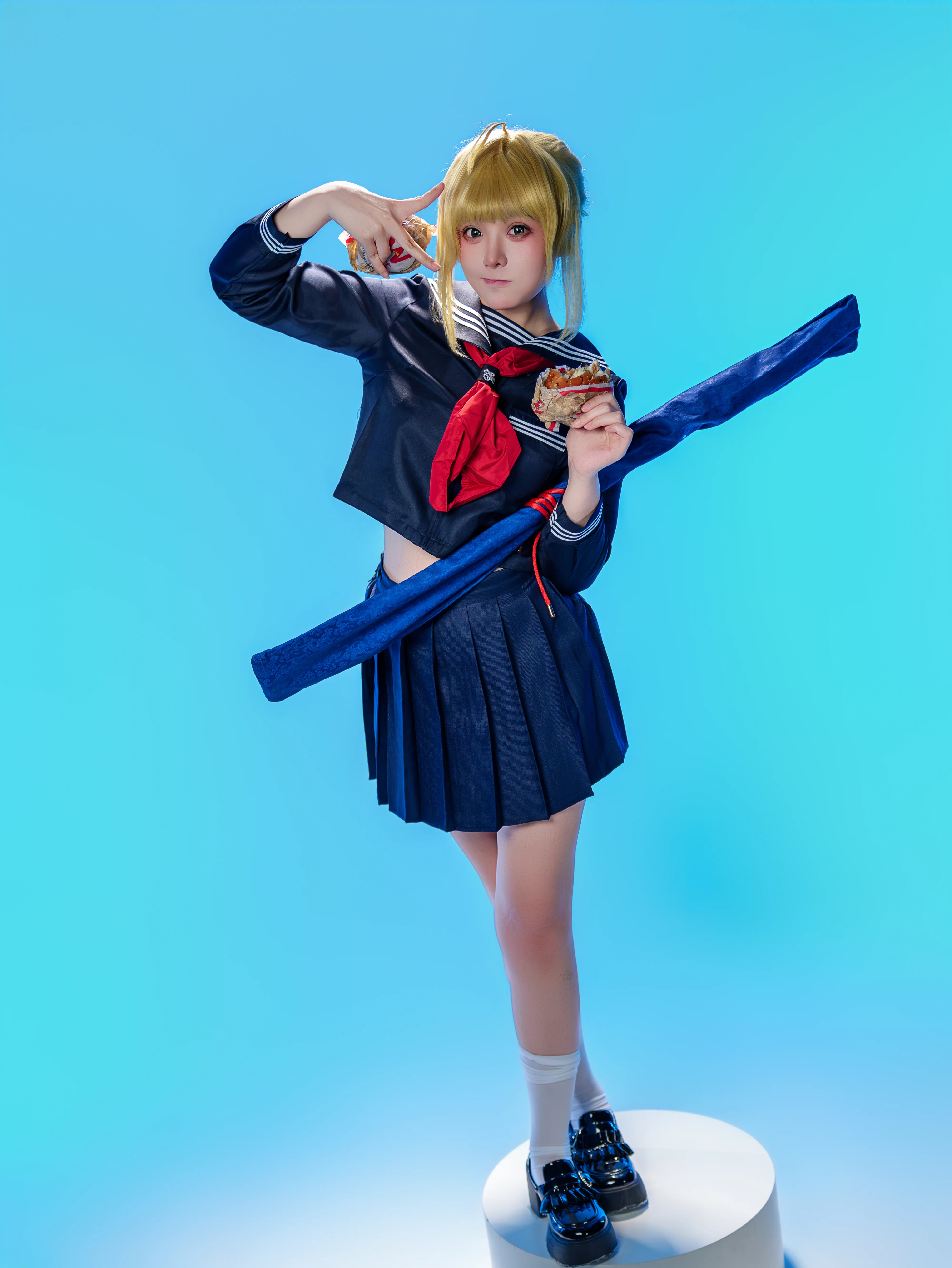 【阿尔托莉雅cos】换上JK制服，英气与少女感并存 - 第 4 张