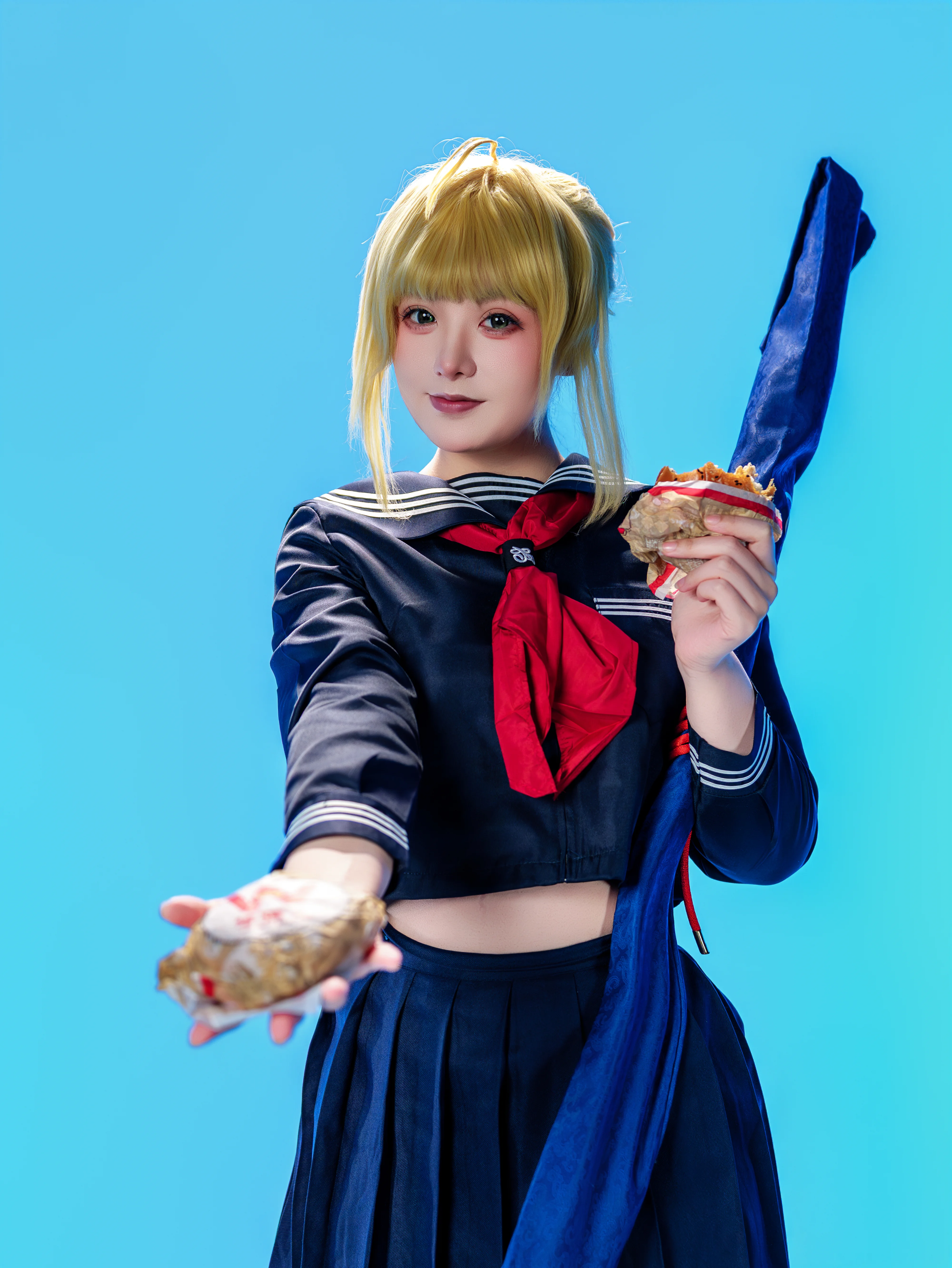 【阿尔托莉雅cos】换上JK制服，英气与少女感并存 - 第 5 张