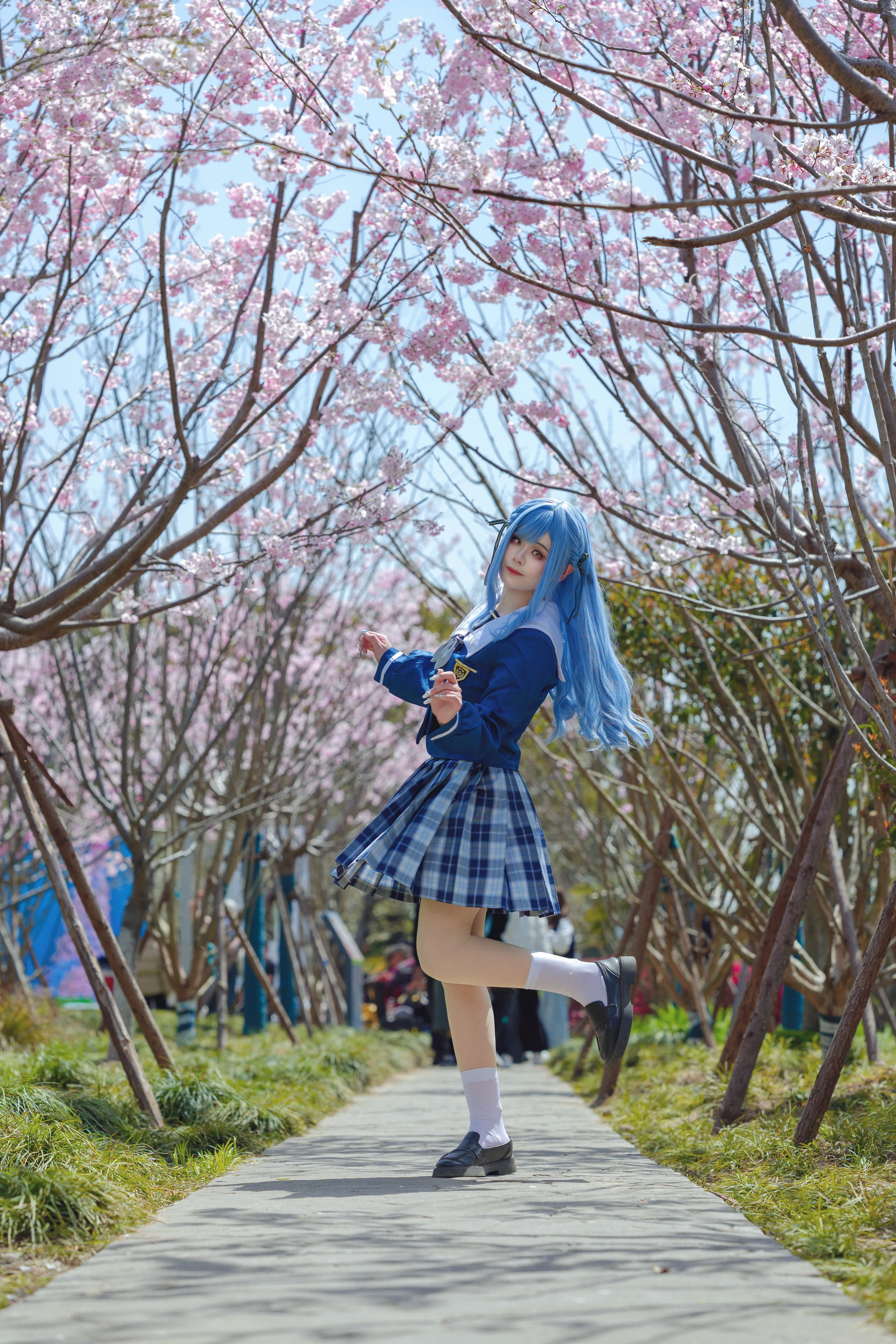 【丰川祥子cos】MYGO的春日樱花物语，清冷与坚韧的交汇 - 第 6 张