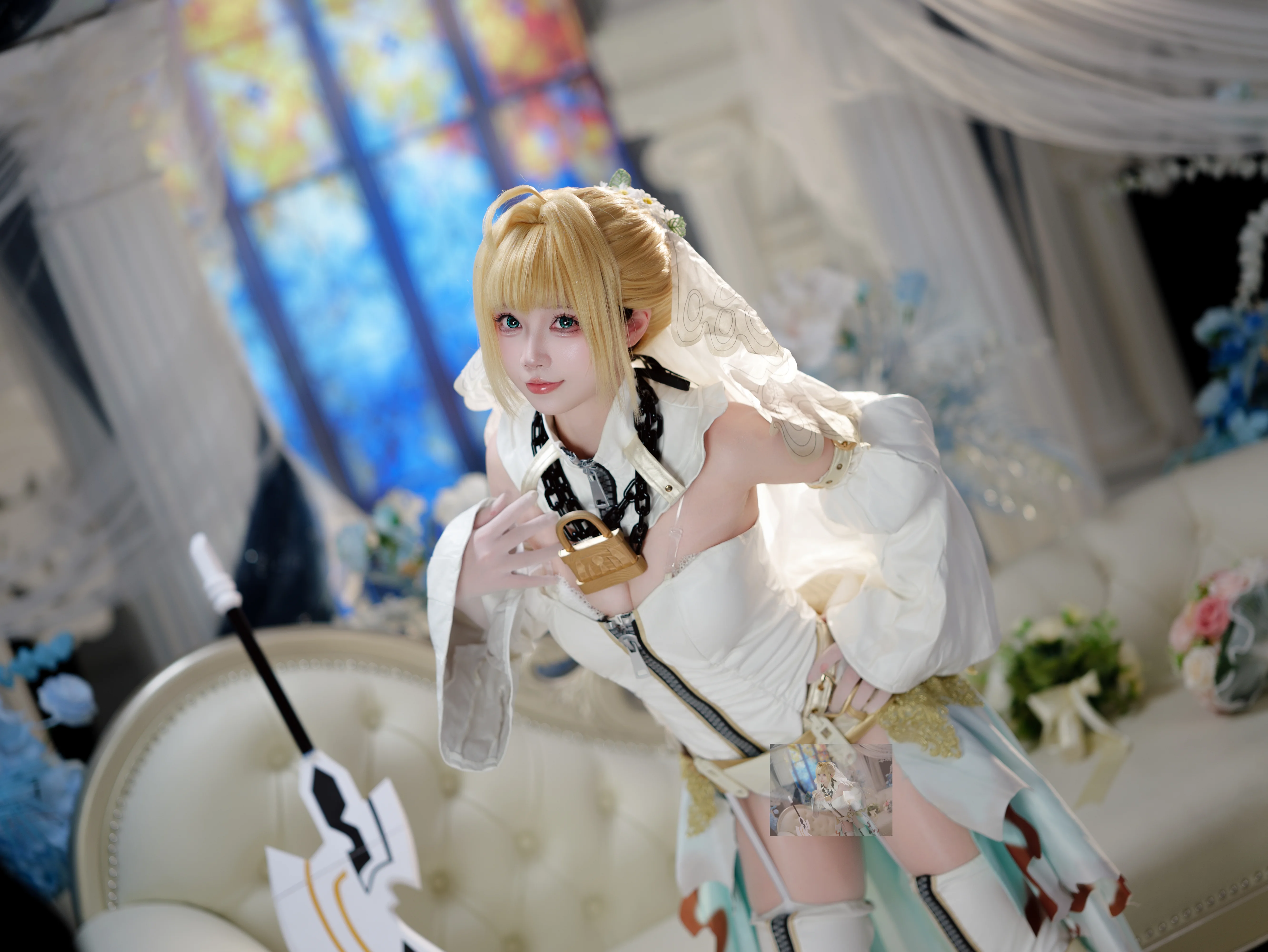 【尼禄花嫁cos】FGO唔姆出征，罗马皇帝的纯白誓言 - 第 8 张