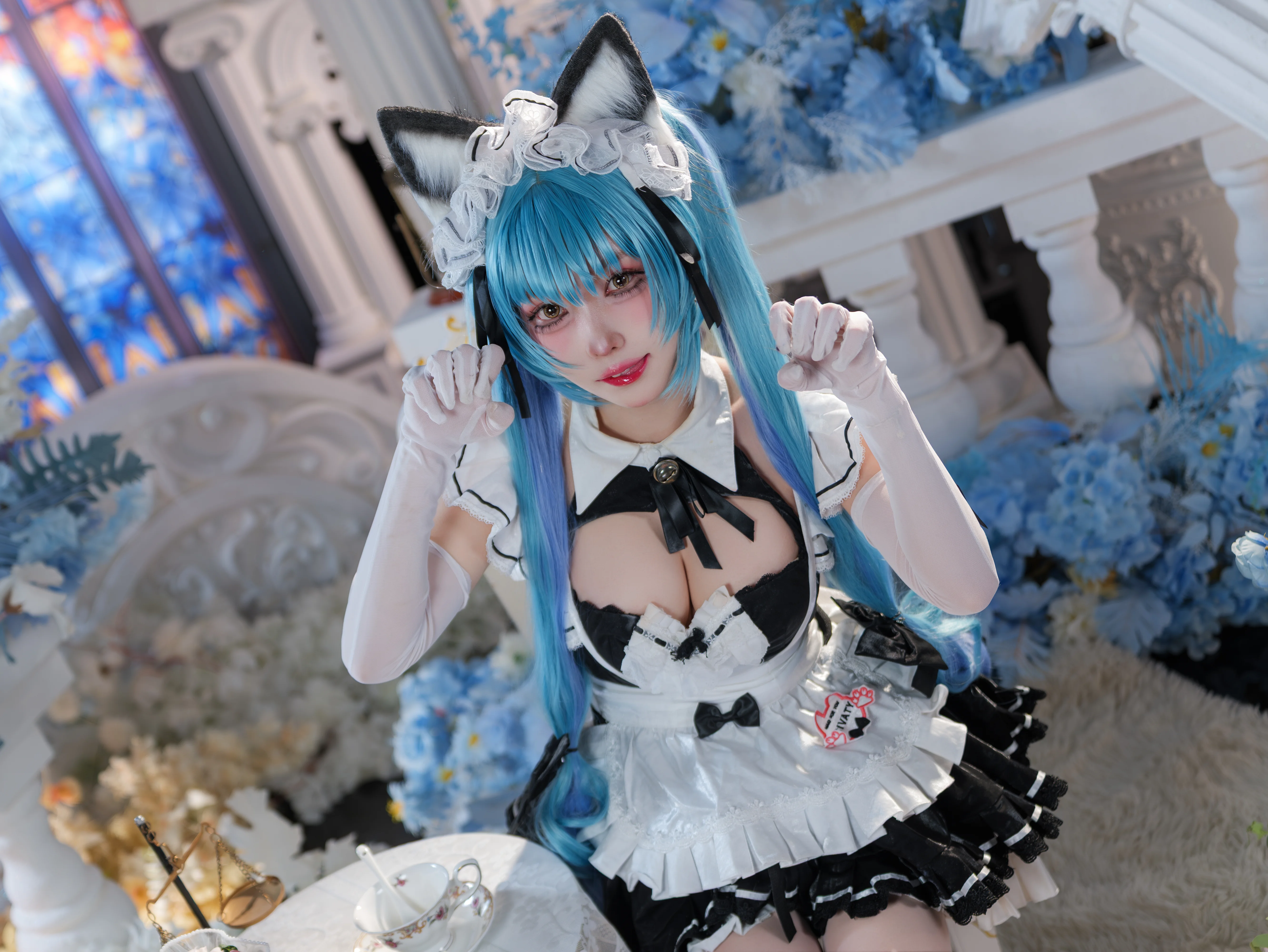 【普丽瓦蒂cos】胜利女神NIKKE中的干练女仆与飒爽身姿 - 第 4 张