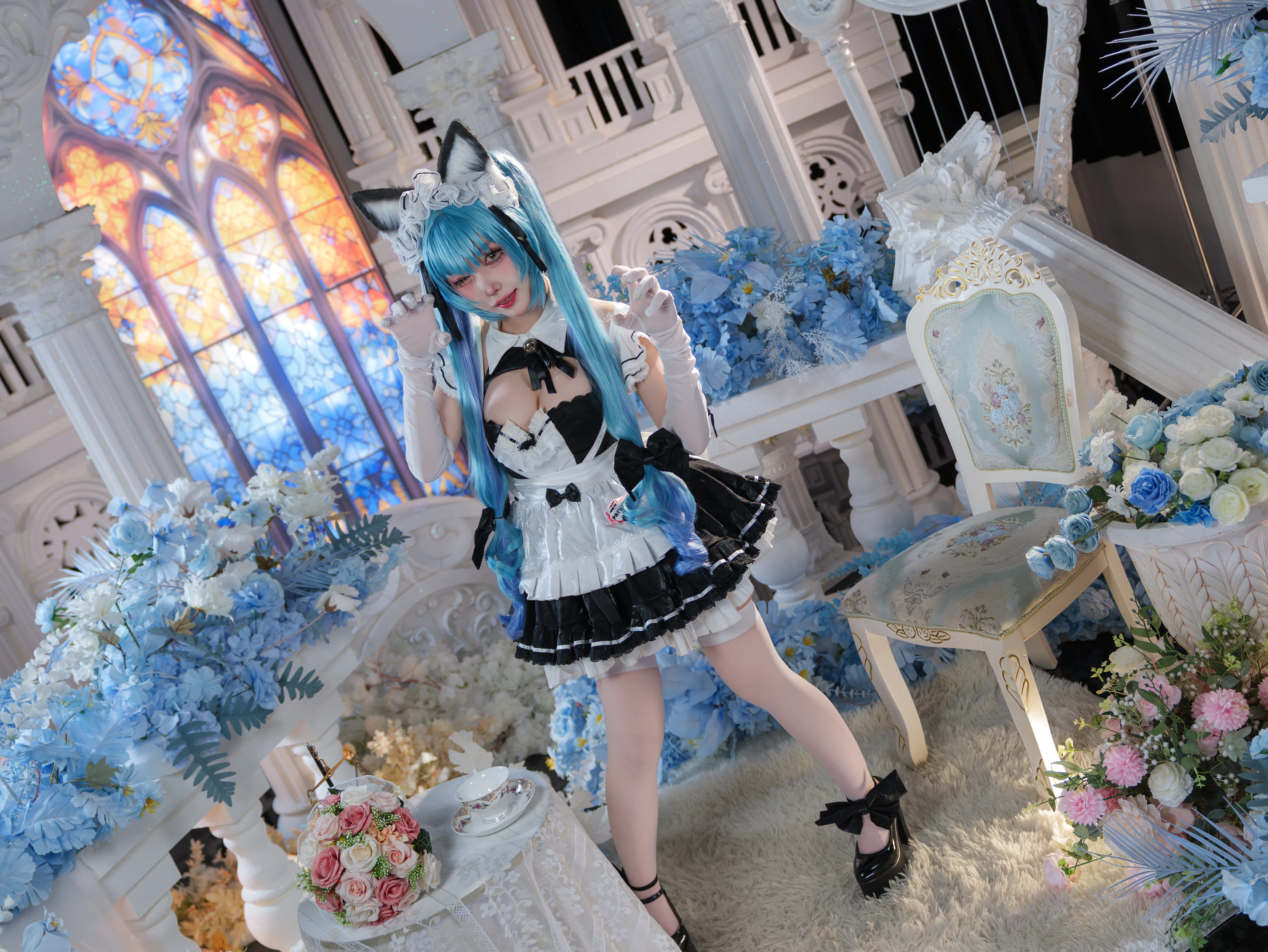 【普丽瓦蒂cos】胜利女神NIKKE中的干练女仆与飒爽身姿 - 第 5 张