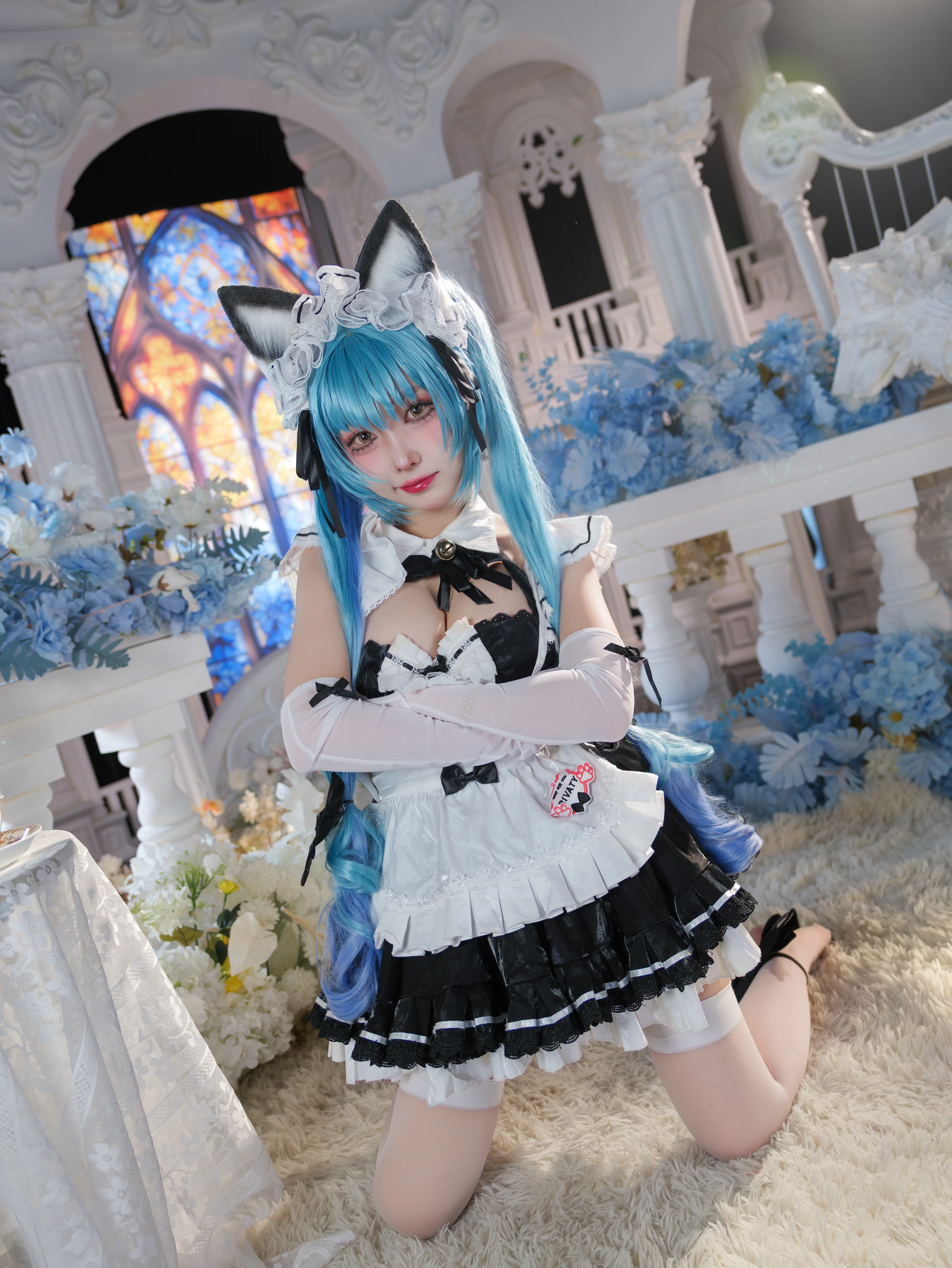 【普丽瓦蒂cos】胜利女神NIKKE中的干练女仆与飒爽身姿 - 第 8 张