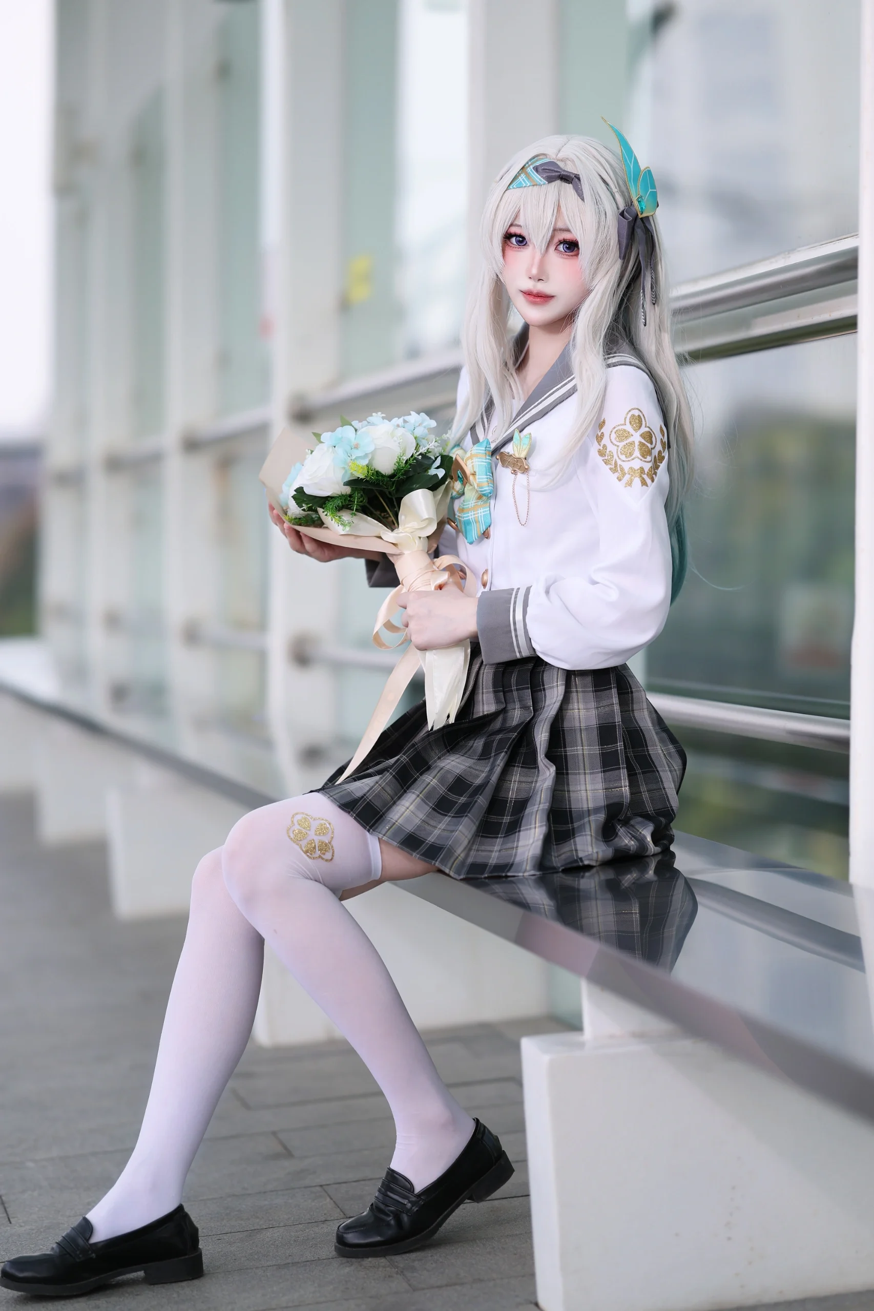 像普通女孩一样约会，流萤的春日铁道散步 - 第 3 张