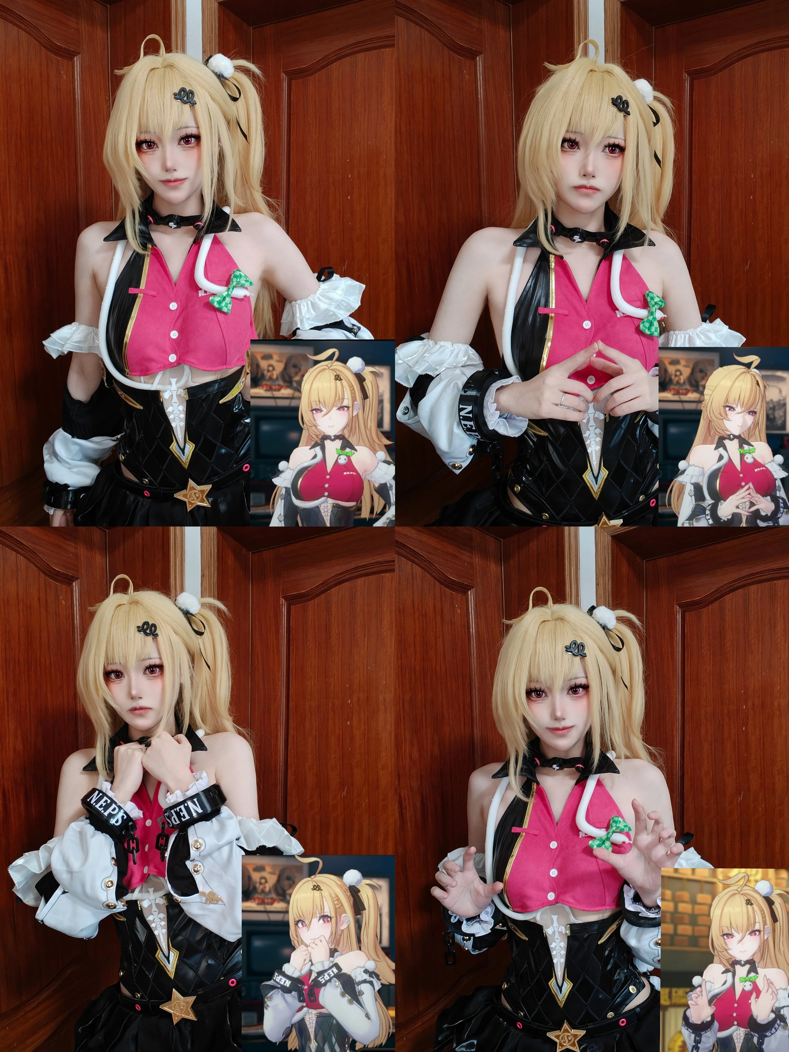【希希芙cos】绝区零里的蛇形标志与红瞳少女 - 第 1 张