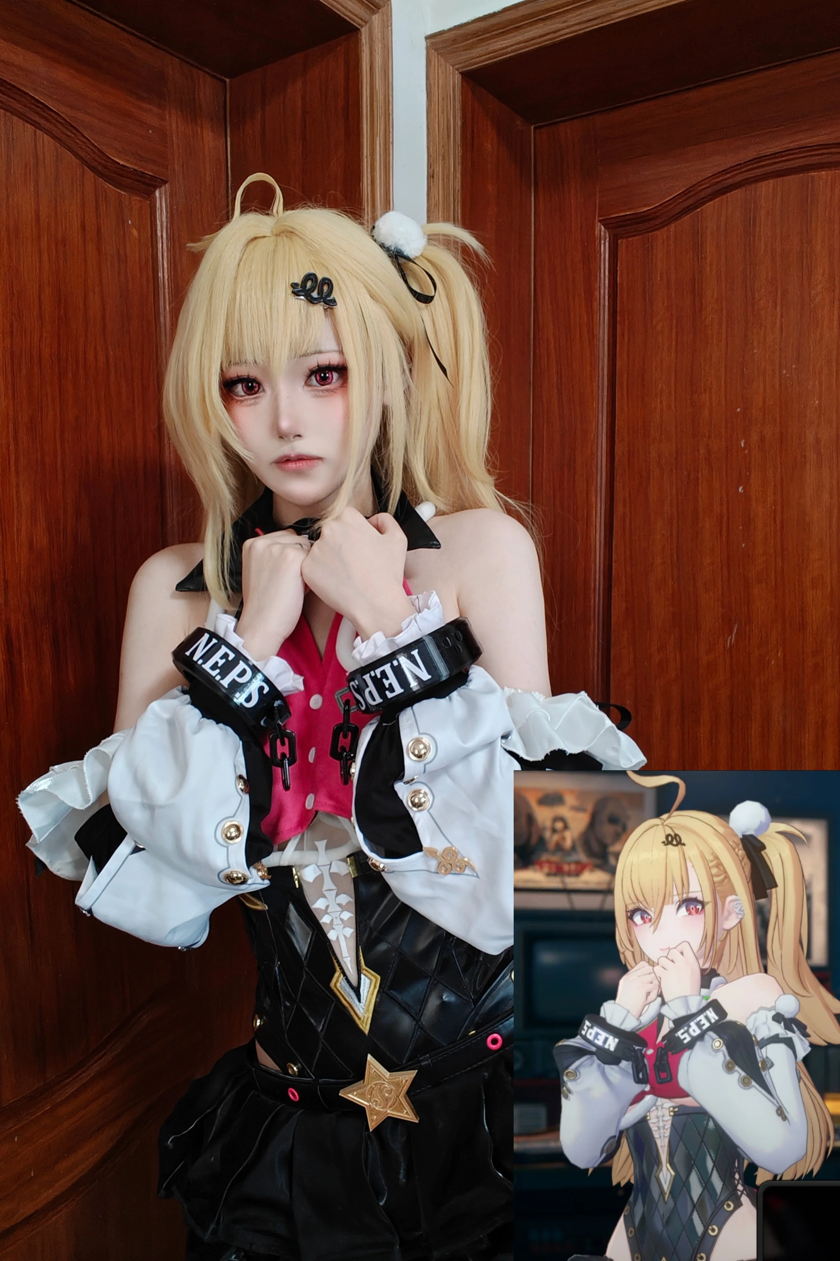 【希希芙cos】绝区零里的蛇形标志与红瞳少女 - 第 4 张