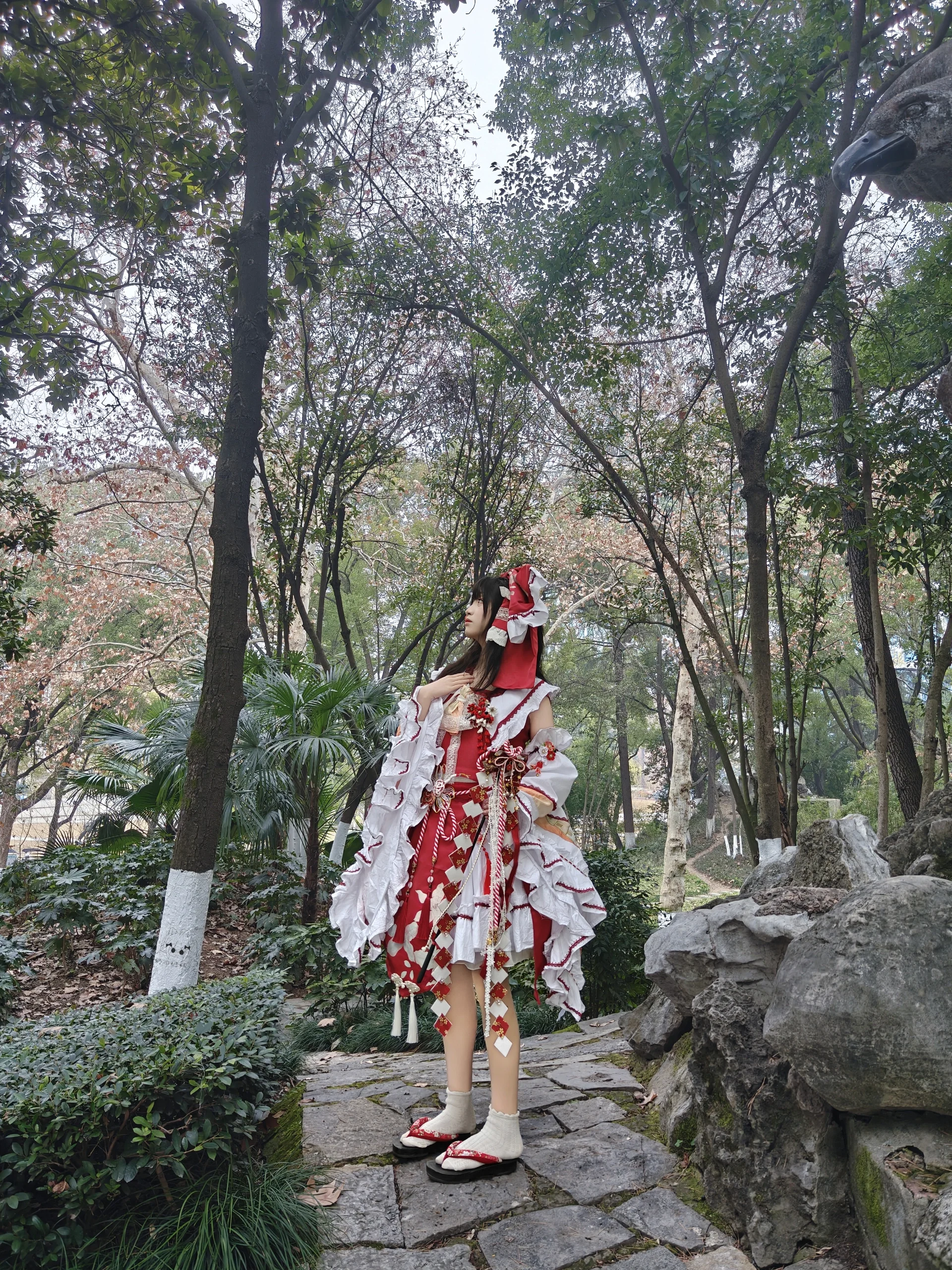【博丽灵梦cos】告别红白巫女服孤品，记录那片林间旧影