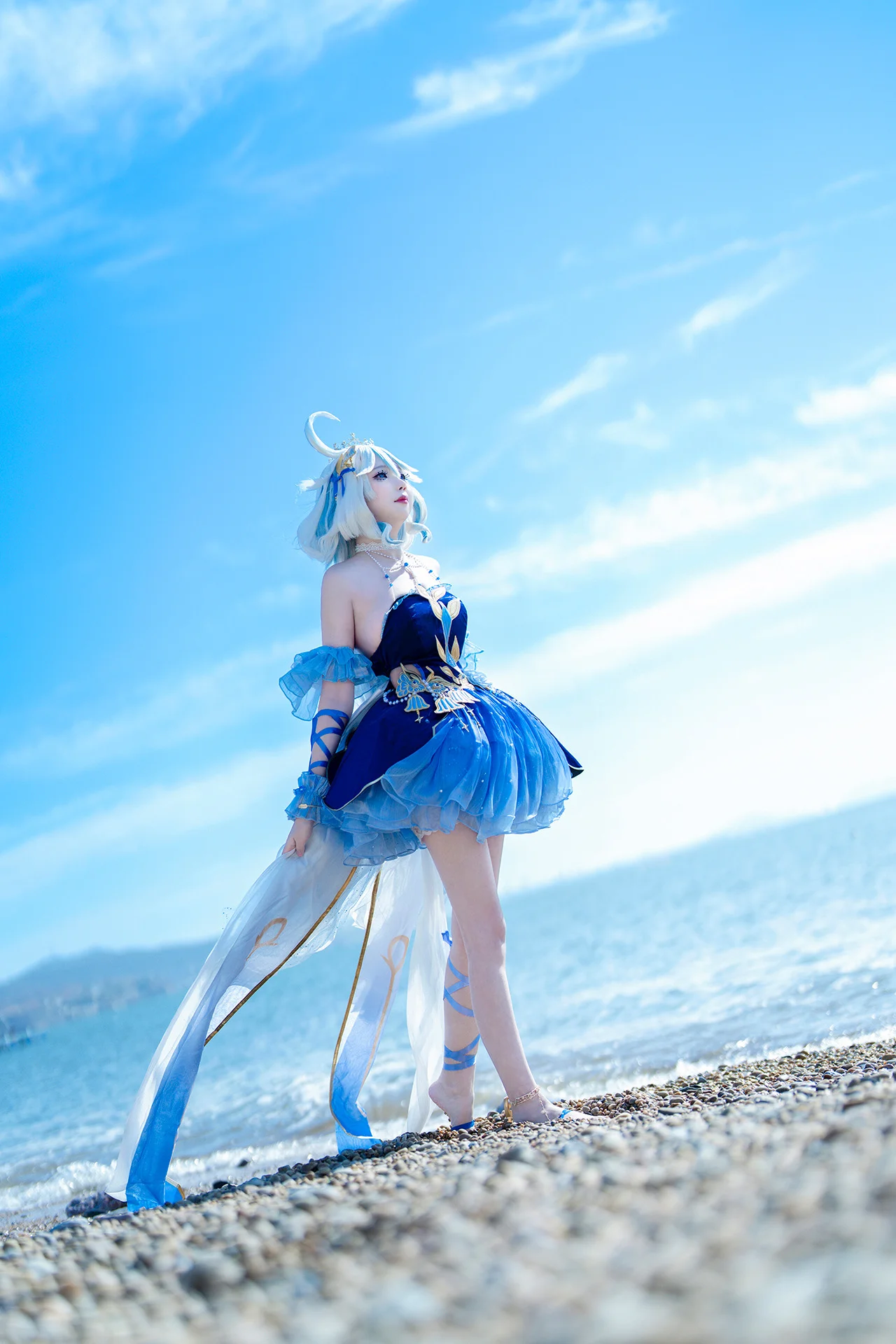 【芙宁娜cos】枫丹海滨的蓝色谢幕仪式 - 第 1 张