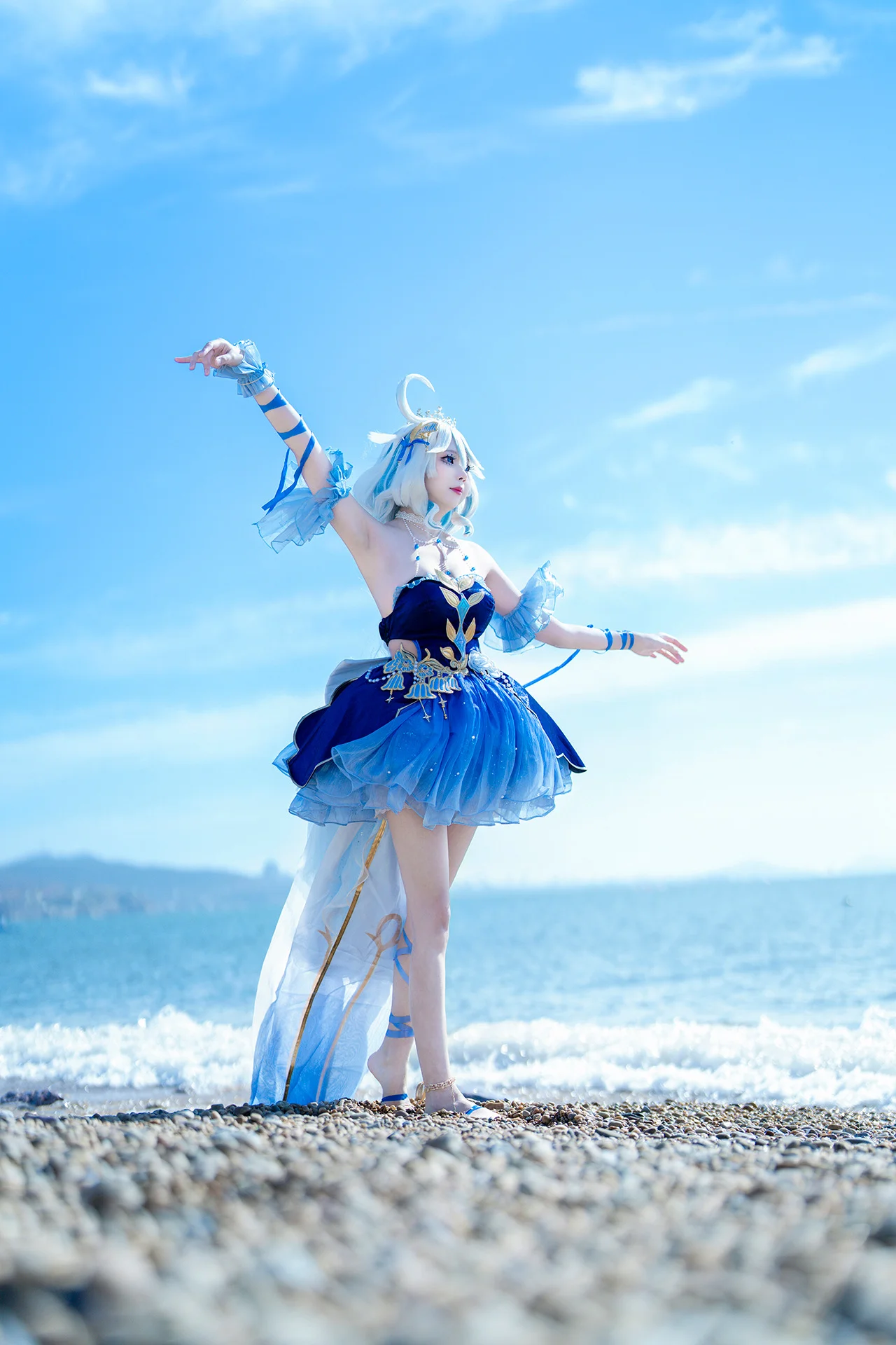 【芙宁娜cos】枫丹海滨的蓝色谢幕仪式