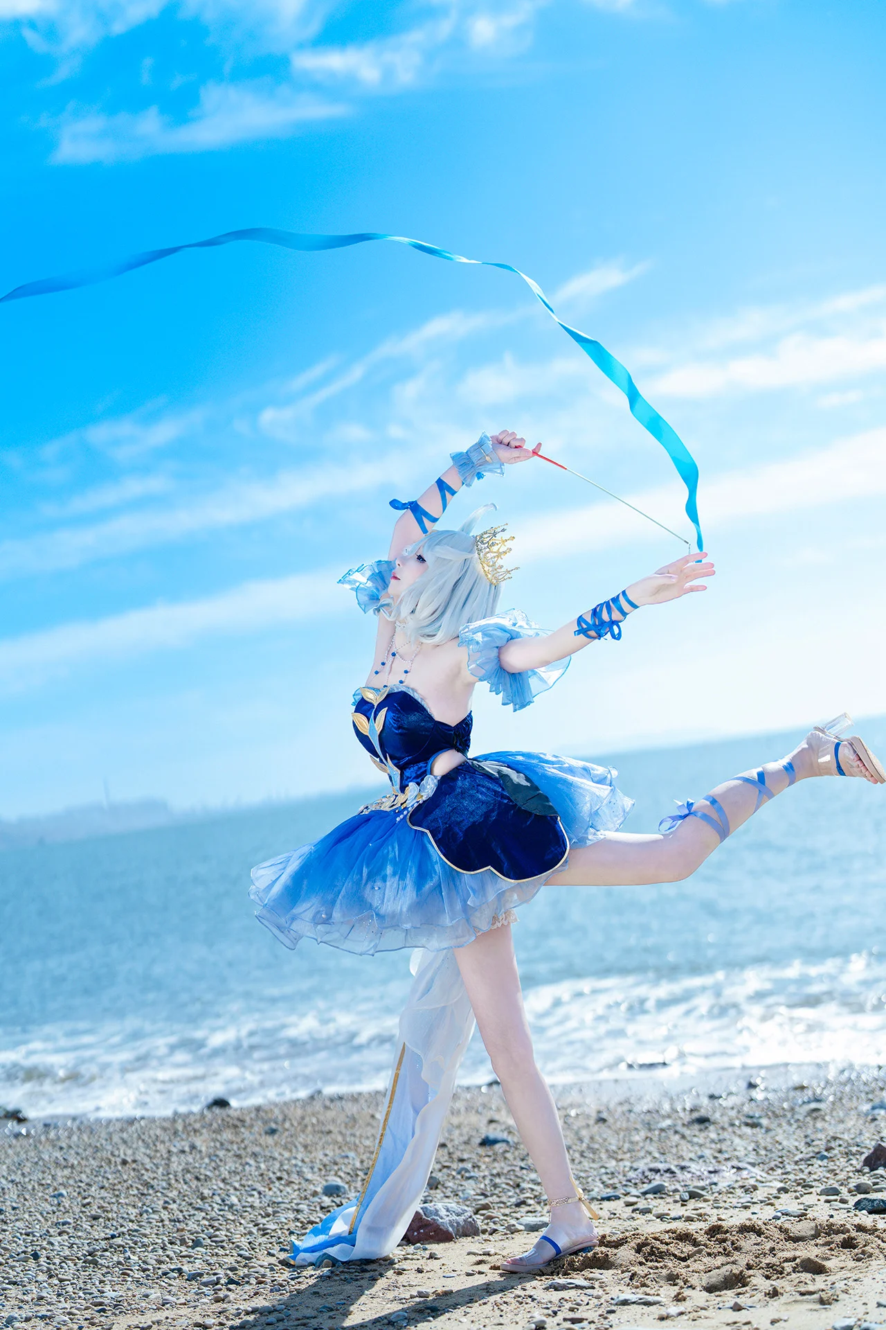 【芙宁娜cos】枫丹海边的水神谢幕与风之舞