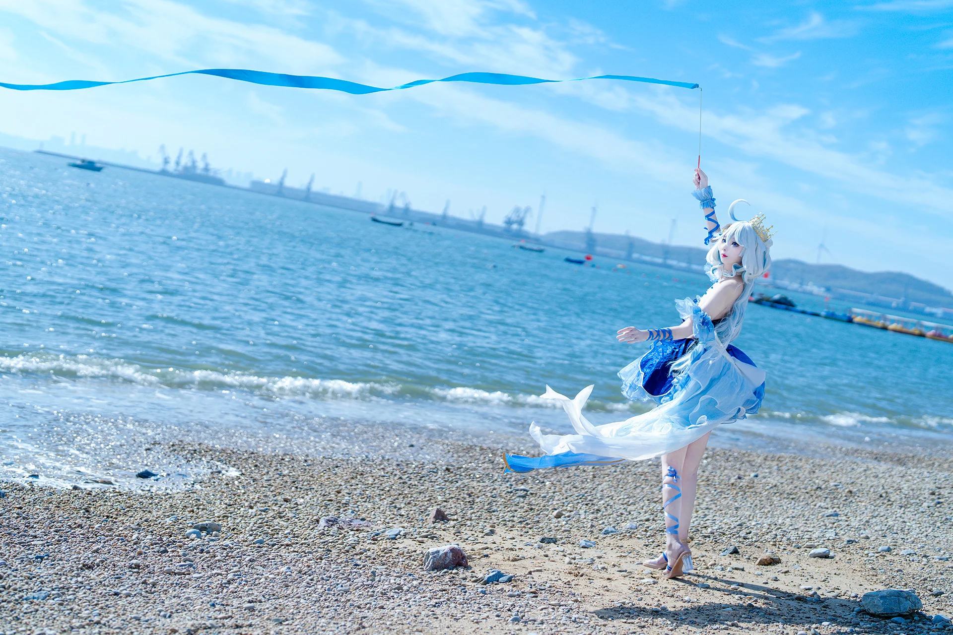 【フリーナ コスプレ】フォンテーヌの海辺で繰り広げられる水神のカーテンコールと風の舞 - 3 枚目