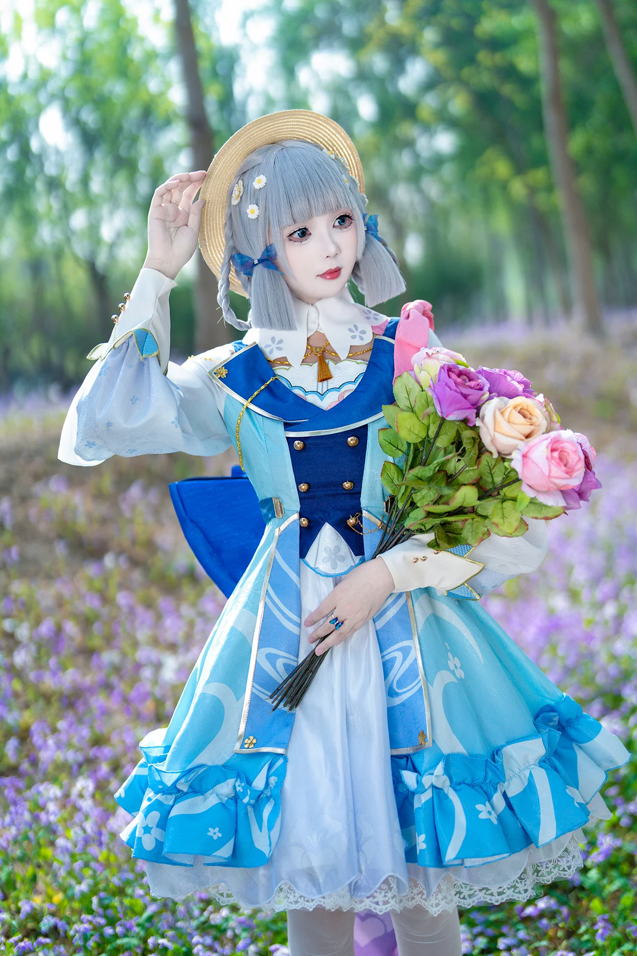 【神里绫华cos】花时来信，在紫色花海中的定格瞬间