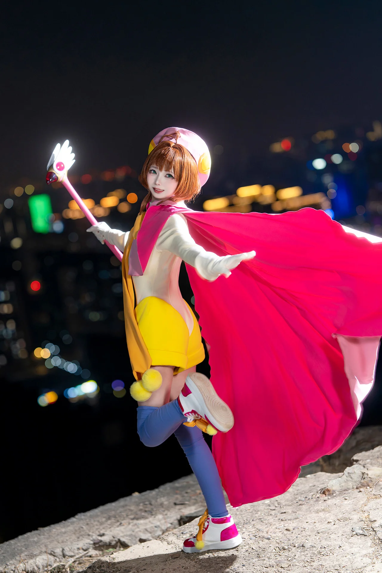 【木之本樱cos】魔卡少女樱 城市夜景审判之夜