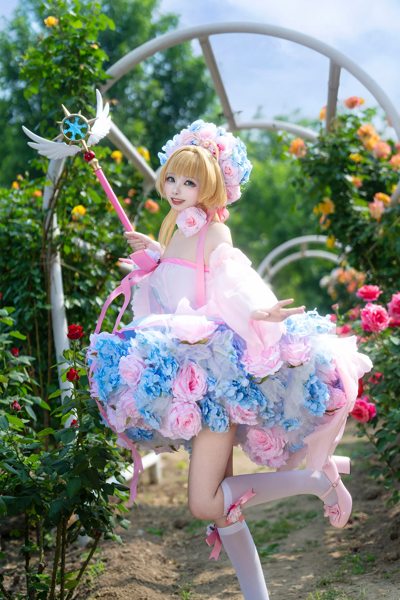 【木之本樱cos】魔法杖一挥，花园里的小樱花仙子 - 第 4 张