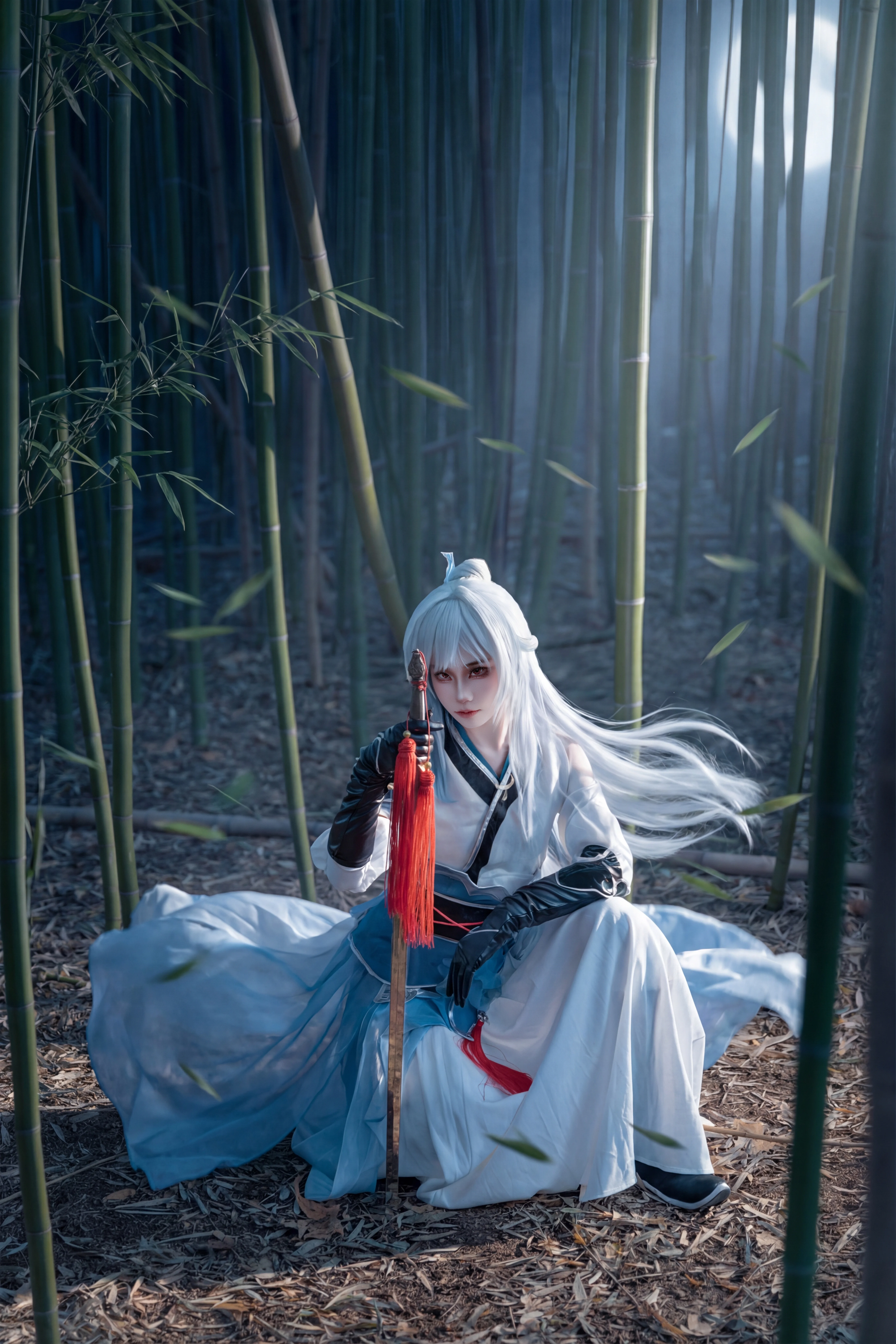 【崩坏星穹铁道镜流cos】竹海幽影间的花韵仙舞