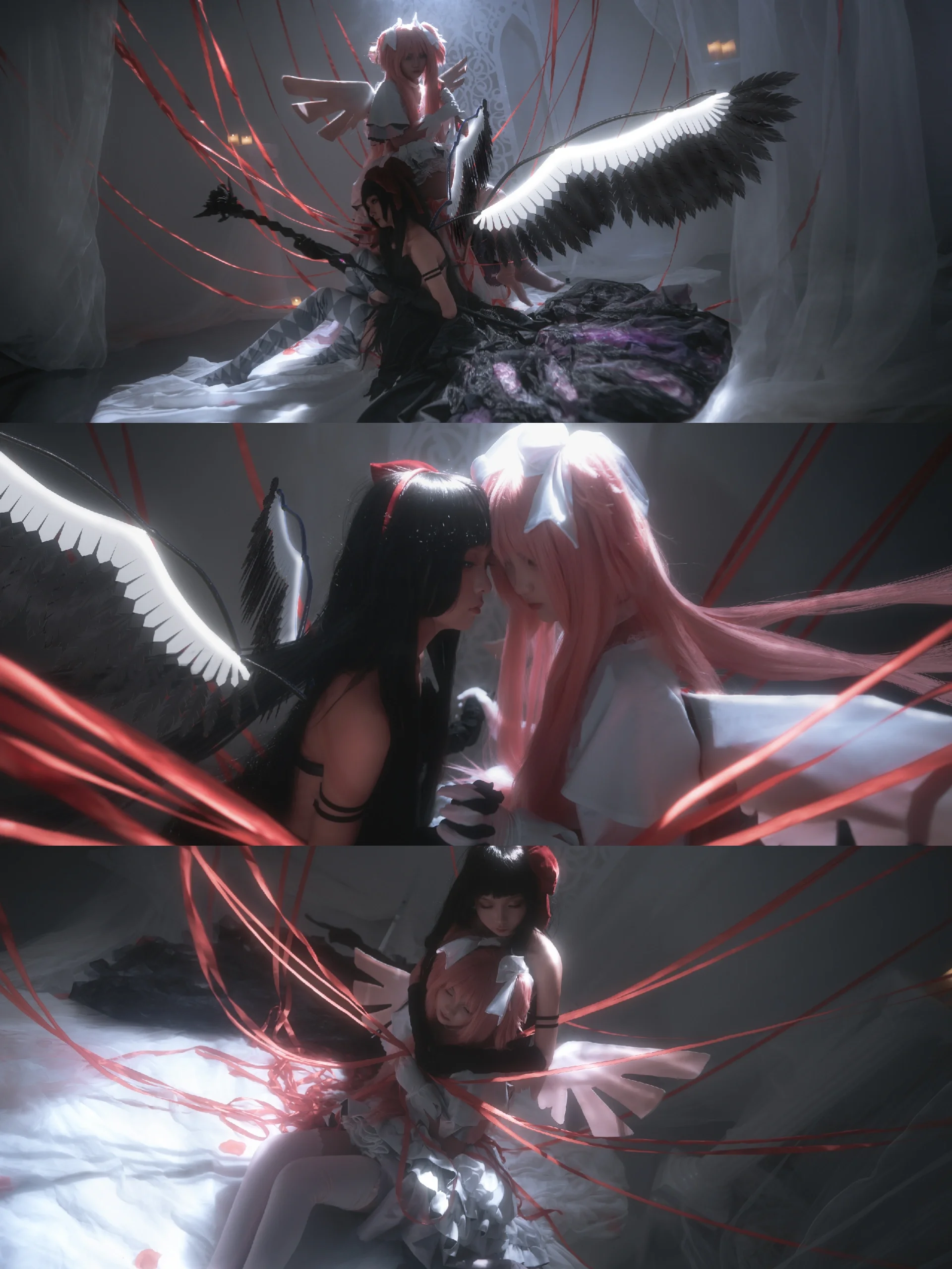 [Madoka Kaname cosplay] God and Demon Dancing Together: Interpreting the Bonds of MadoHomu Through Red Threads - Image 2