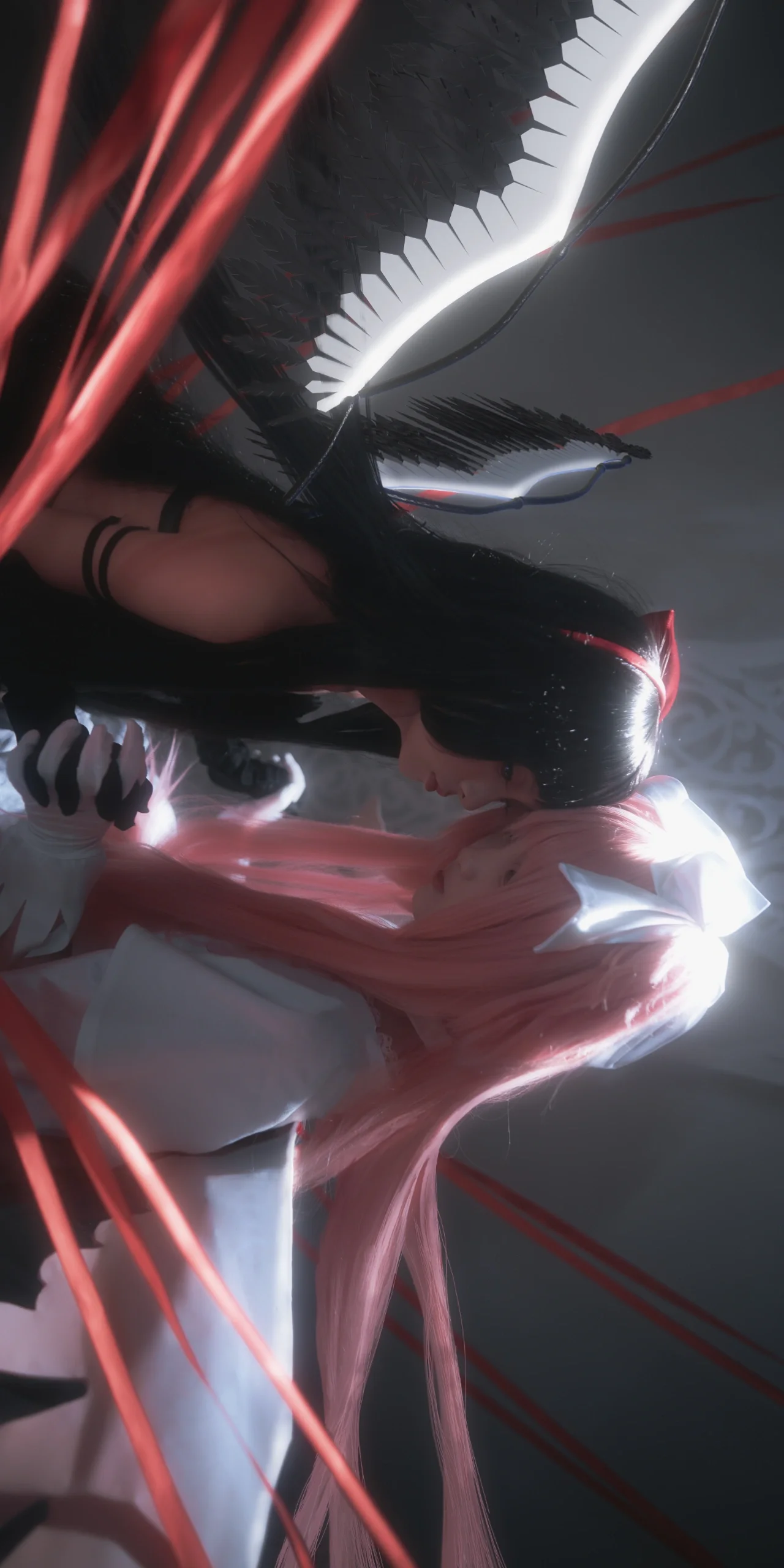 [Madoka Kaname cosplay] God and Demon Dancing Together: Interpreting the Bonds of MadoHomu Through Red Threads - Image 9