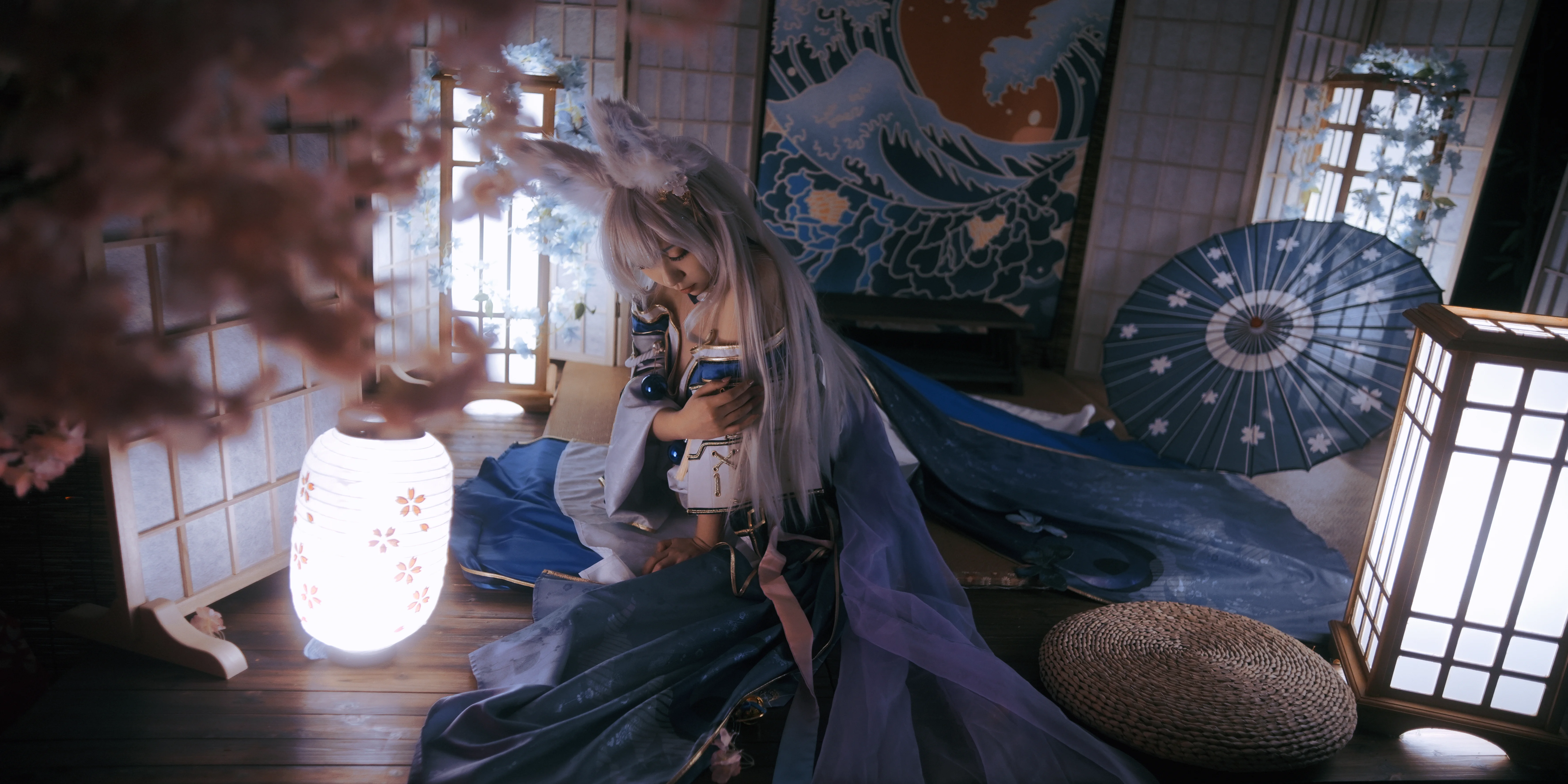 【碧蓝航线cos】月光与纸灯下的狐耳少女 - 第 10 张