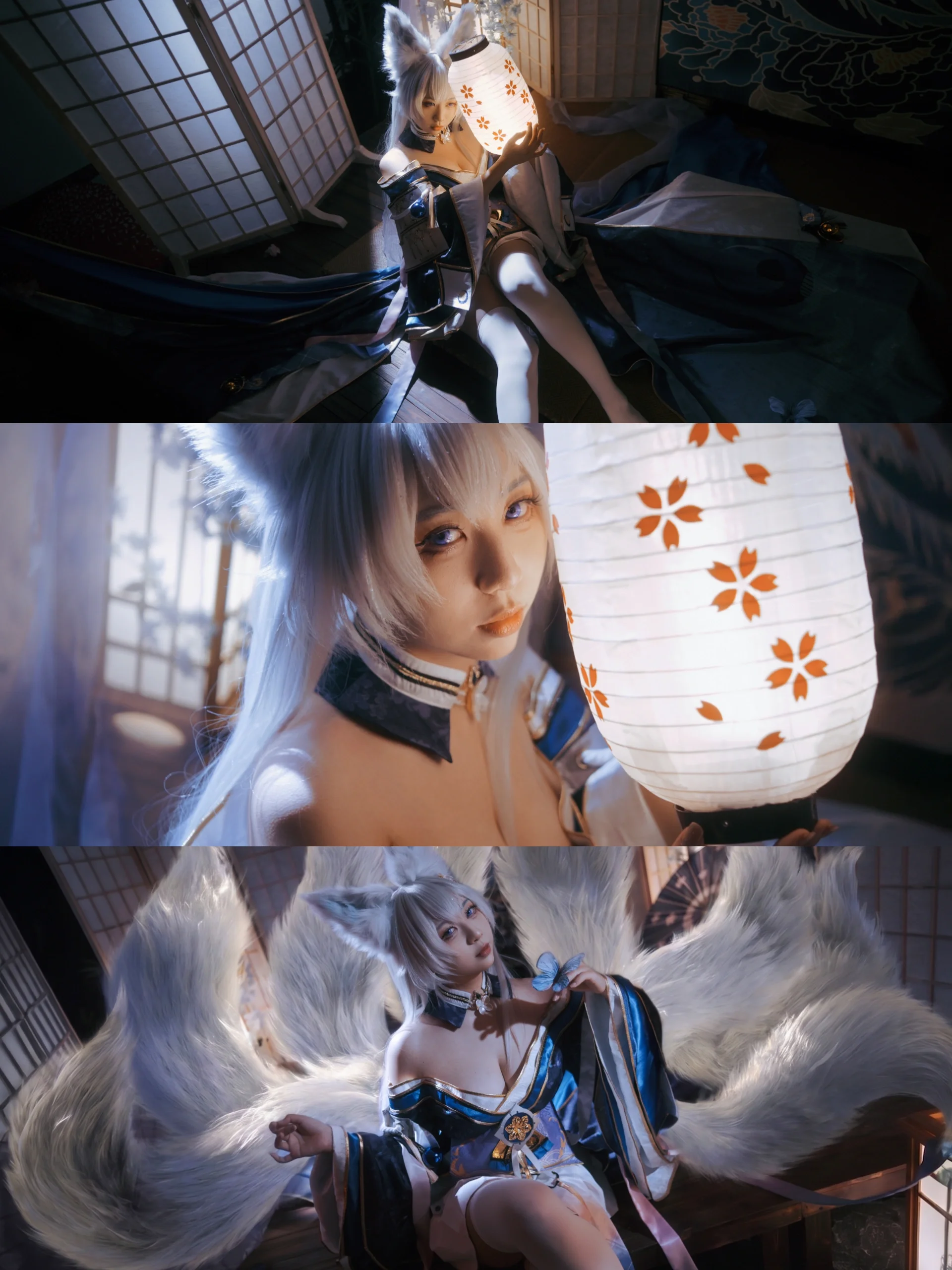 【碧蓝航线cos】月光与纸灯下的狐耳少女 - 第 2 张