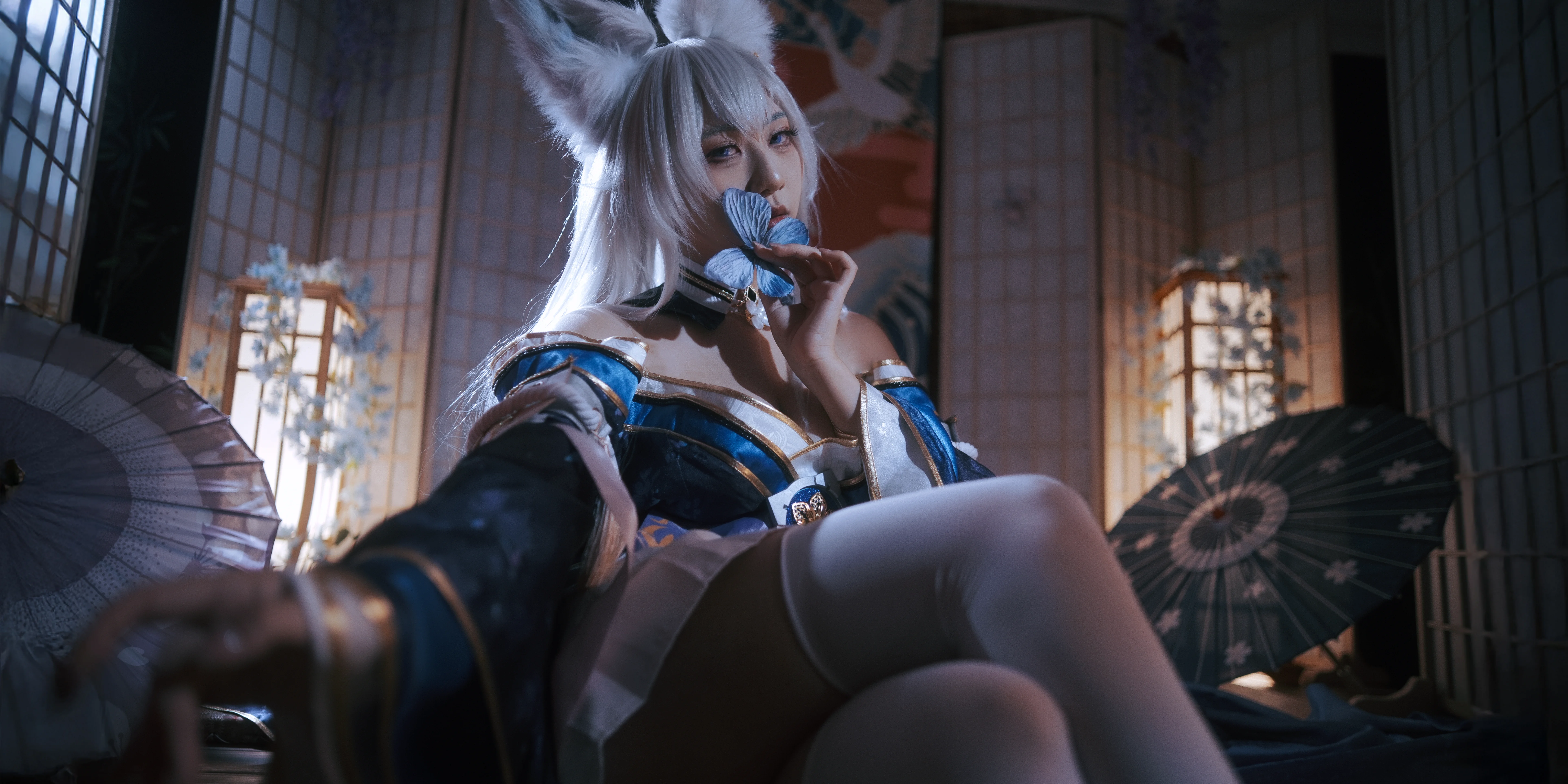 【碧蓝航线cos】月光与纸灯下的狐耳少女 - 第 5 张