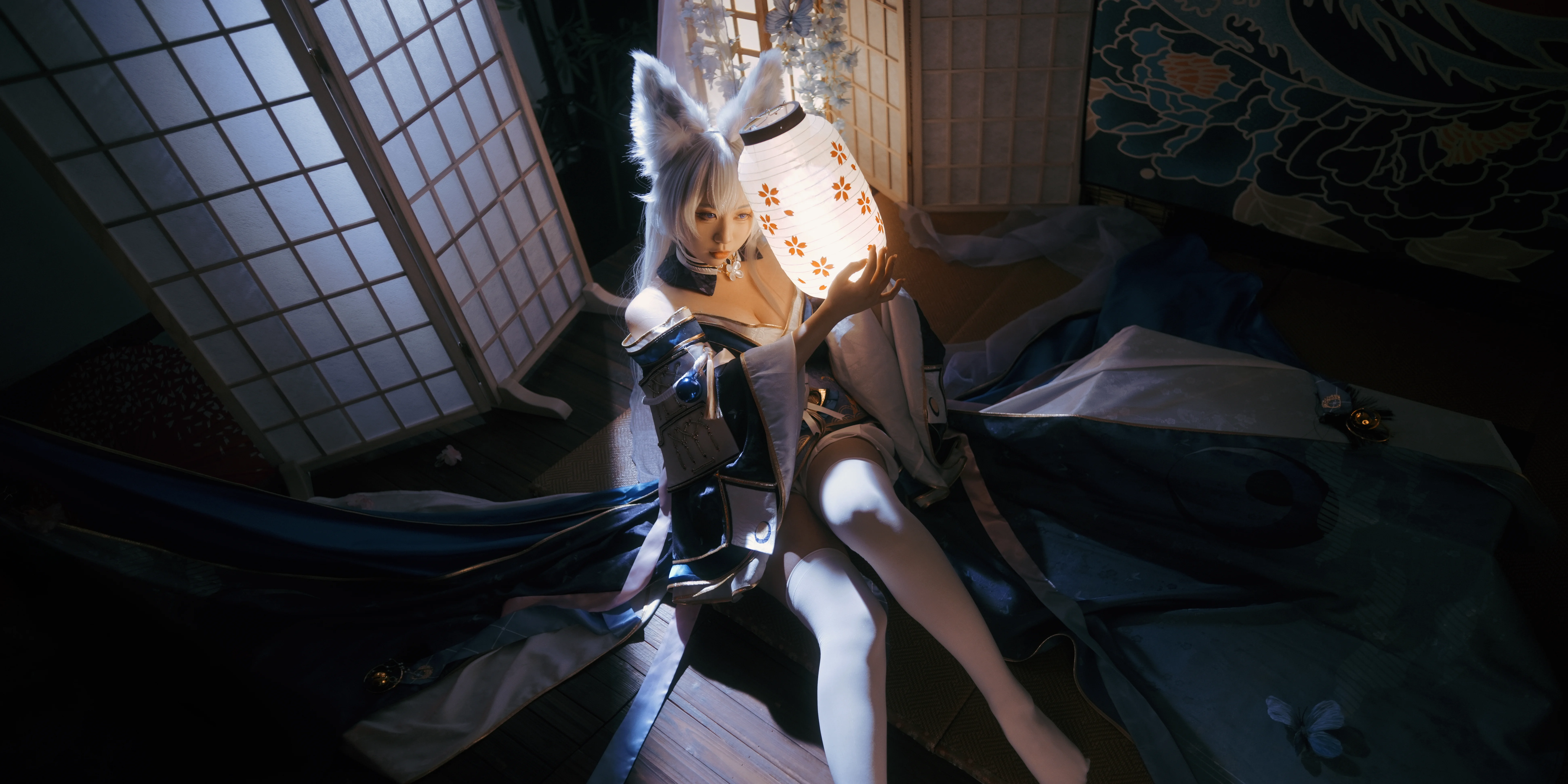 【碧蓝航线cos】月光与纸灯下的狐耳少女 - 第 6 张
