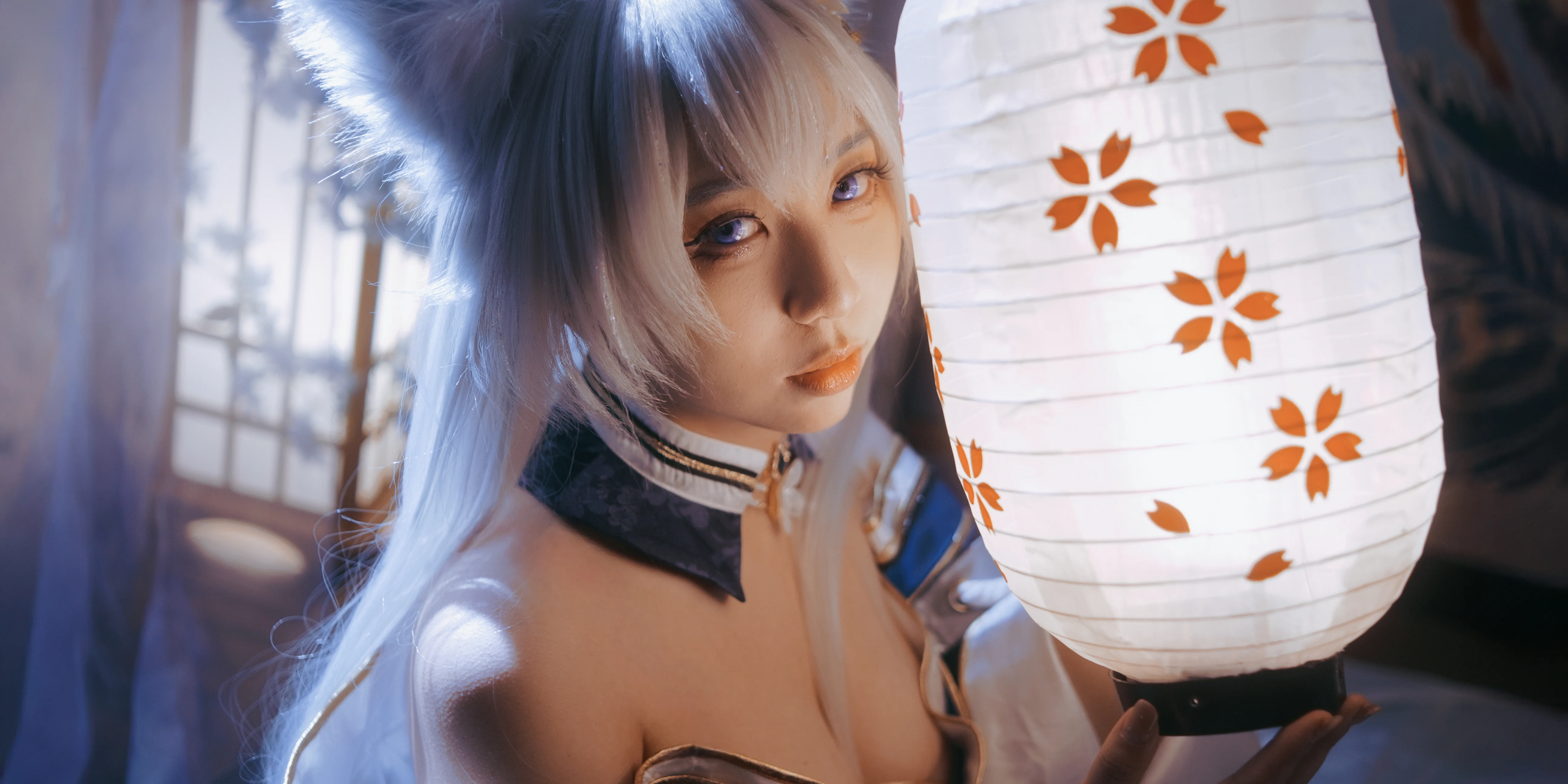 【碧蓝航线cos】月光与纸灯下的狐耳少女 - 第 7 张