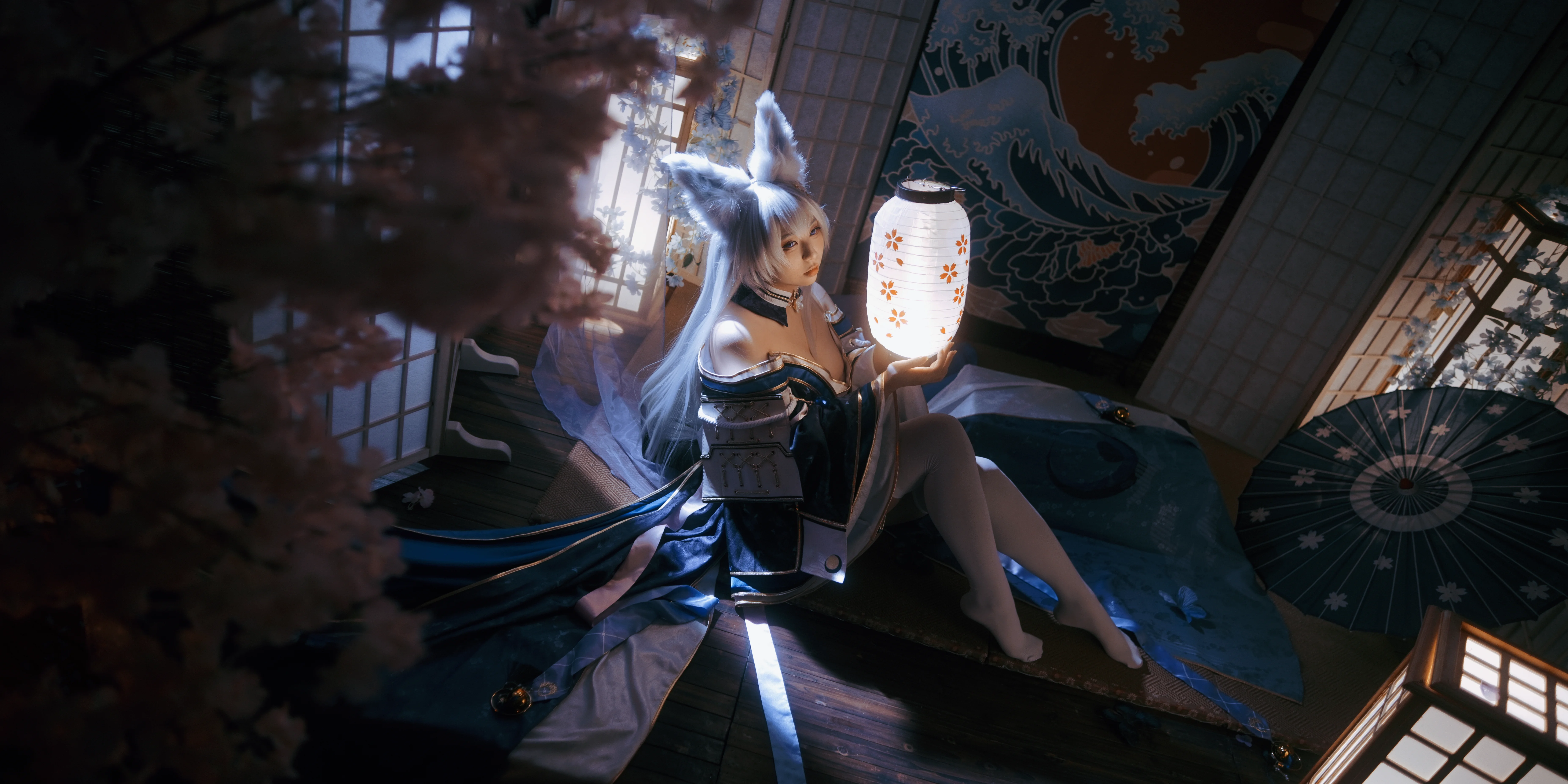 【碧蓝航线cos】月光与纸灯下的狐耳少女 - 第 9 张