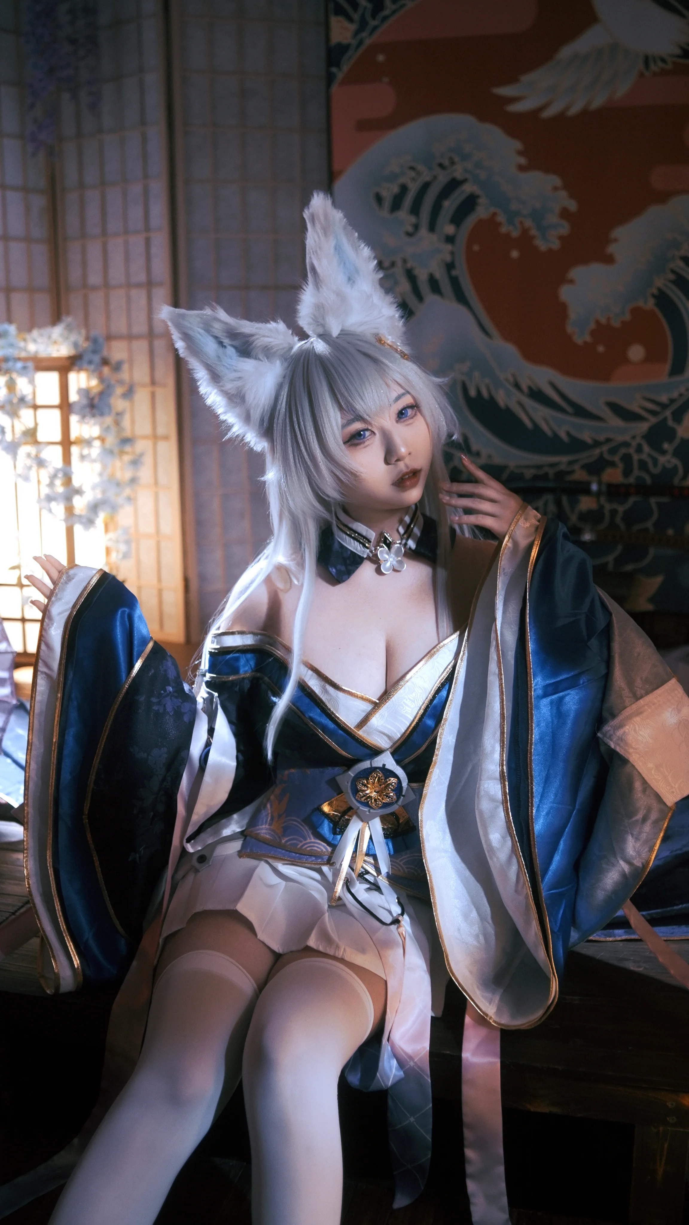 【信浓cos】碧蓝航线，提灯狐耳娘和风夜影