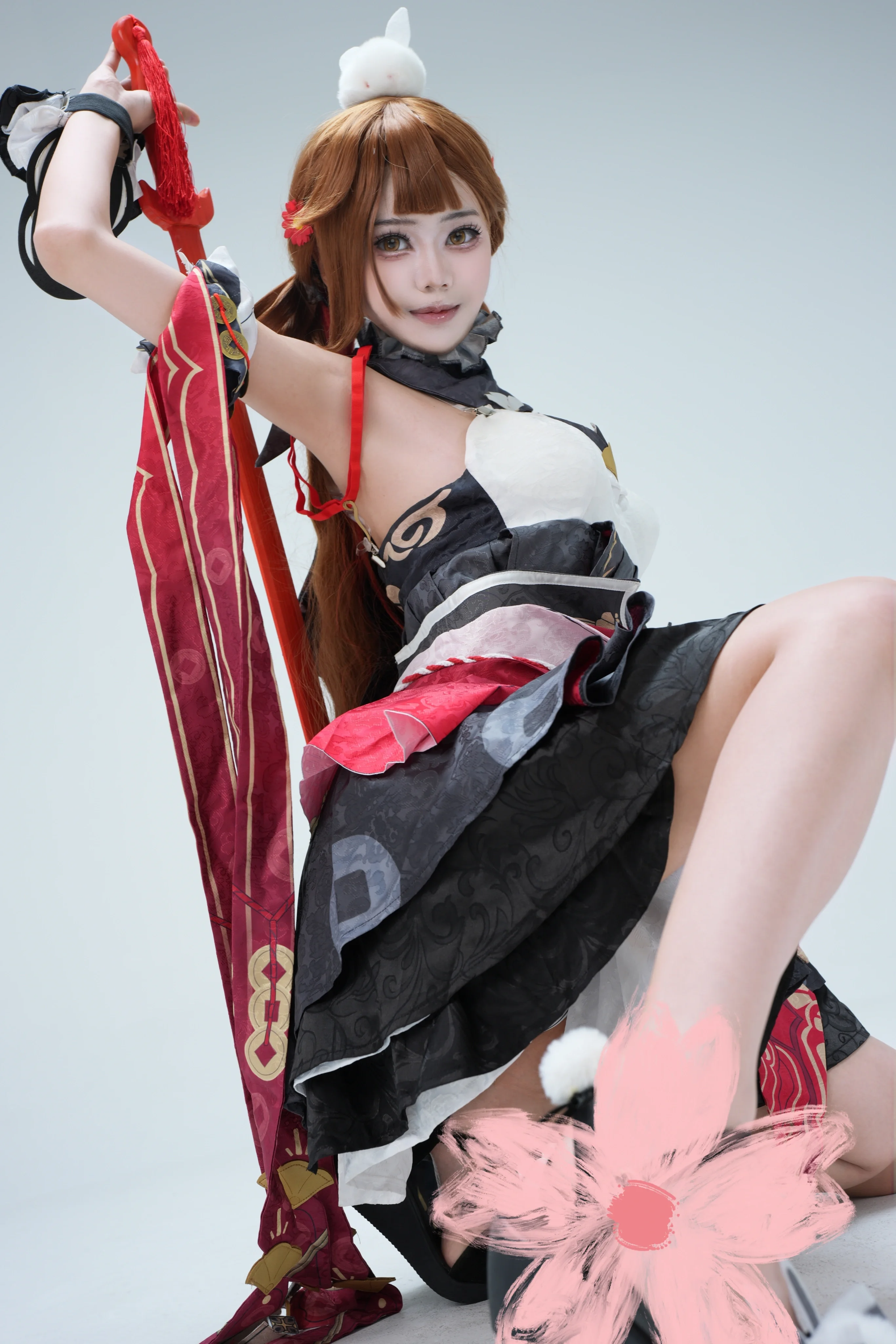 【李素裳cos】崩坏3锦岁玉团皮肤正片，灵动姿态还原角色本命 - 第 1 张