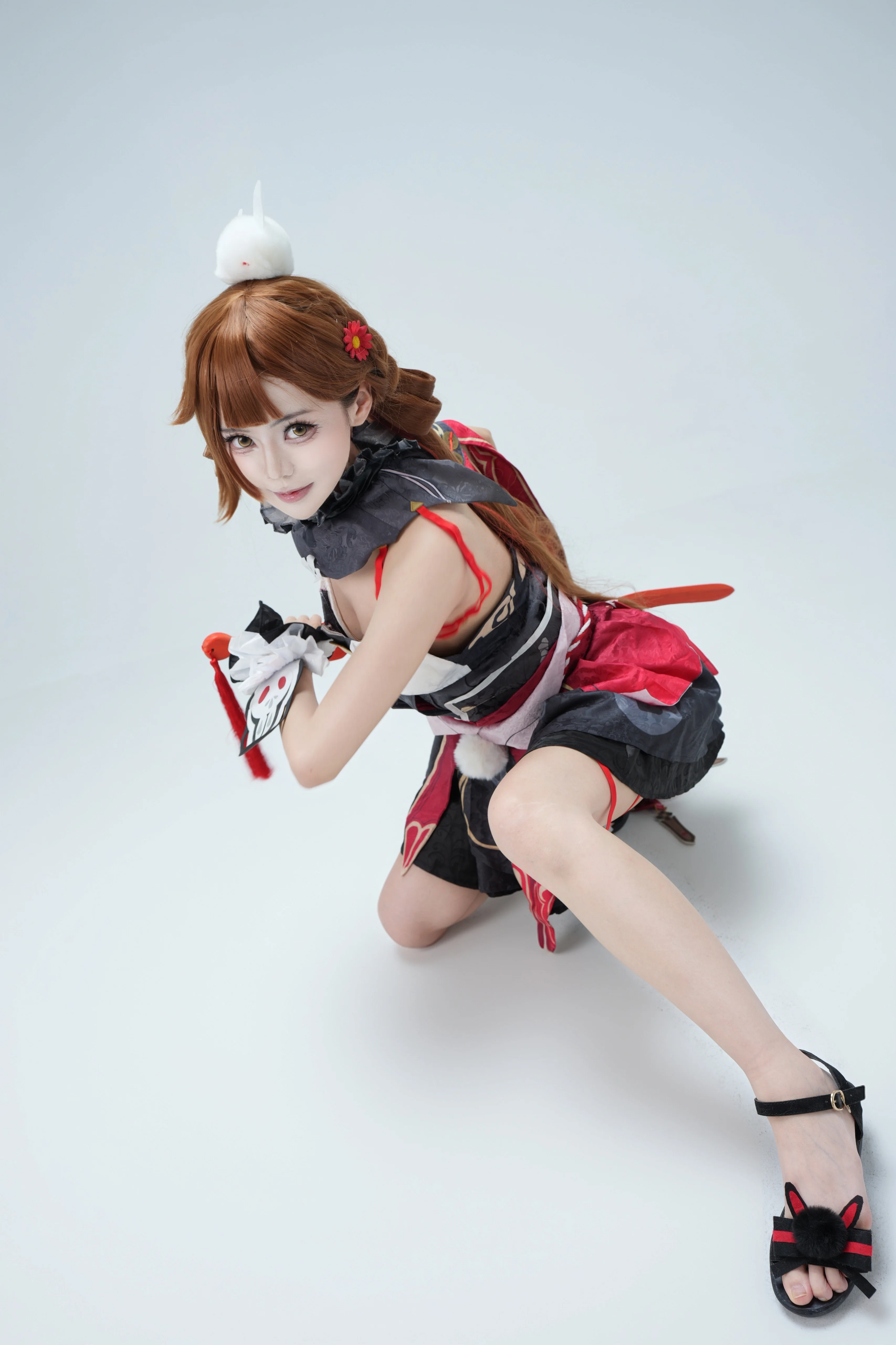 【李素裳cos】崩坏3锦岁玉团皮肤正片，灵动姿态还原角色本命 - 第 2 张