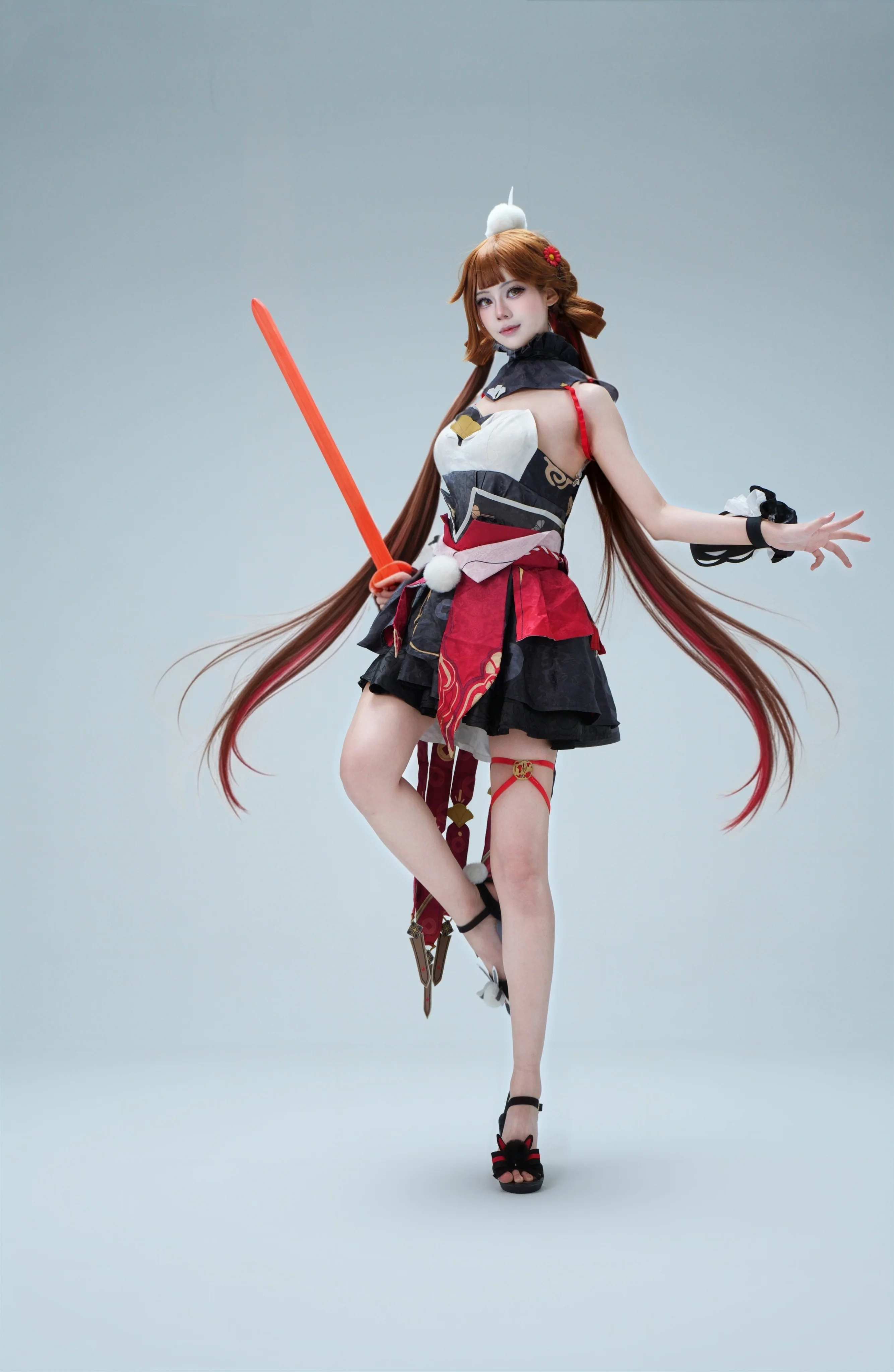 【李素裳コスプレ】錦歳玉団の新春紅化粧、崩壊 3rdの江湖の気品を定着