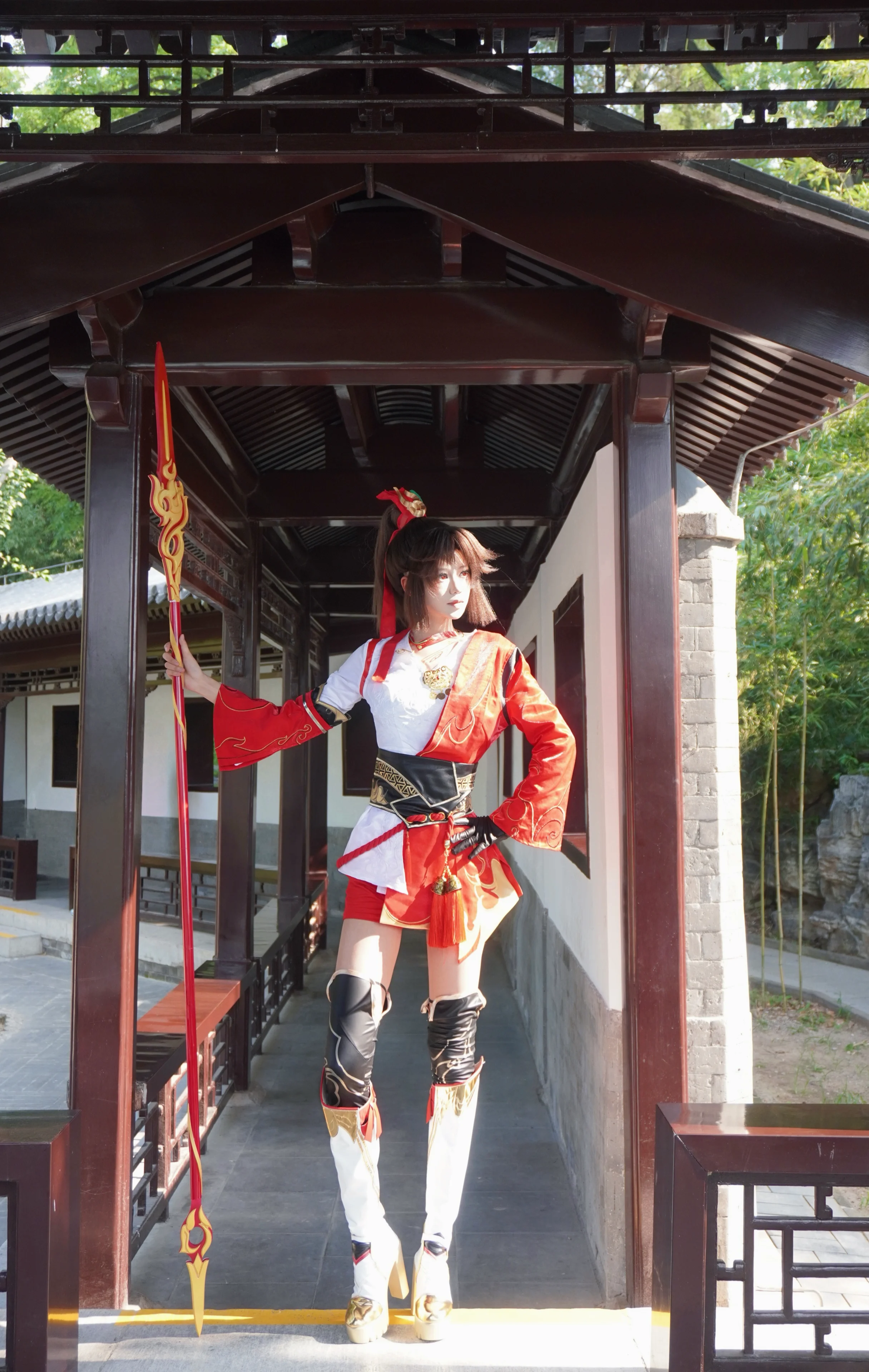 【云缨cos】红缨长枪，游廊下的巾帼风采
