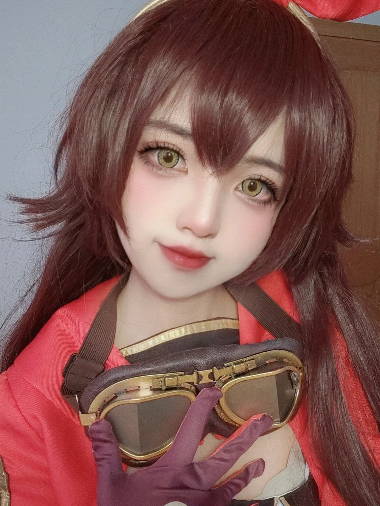 【安柏cos】原神侦查骑士，红发与护目镜的搭配 - 第 4 张