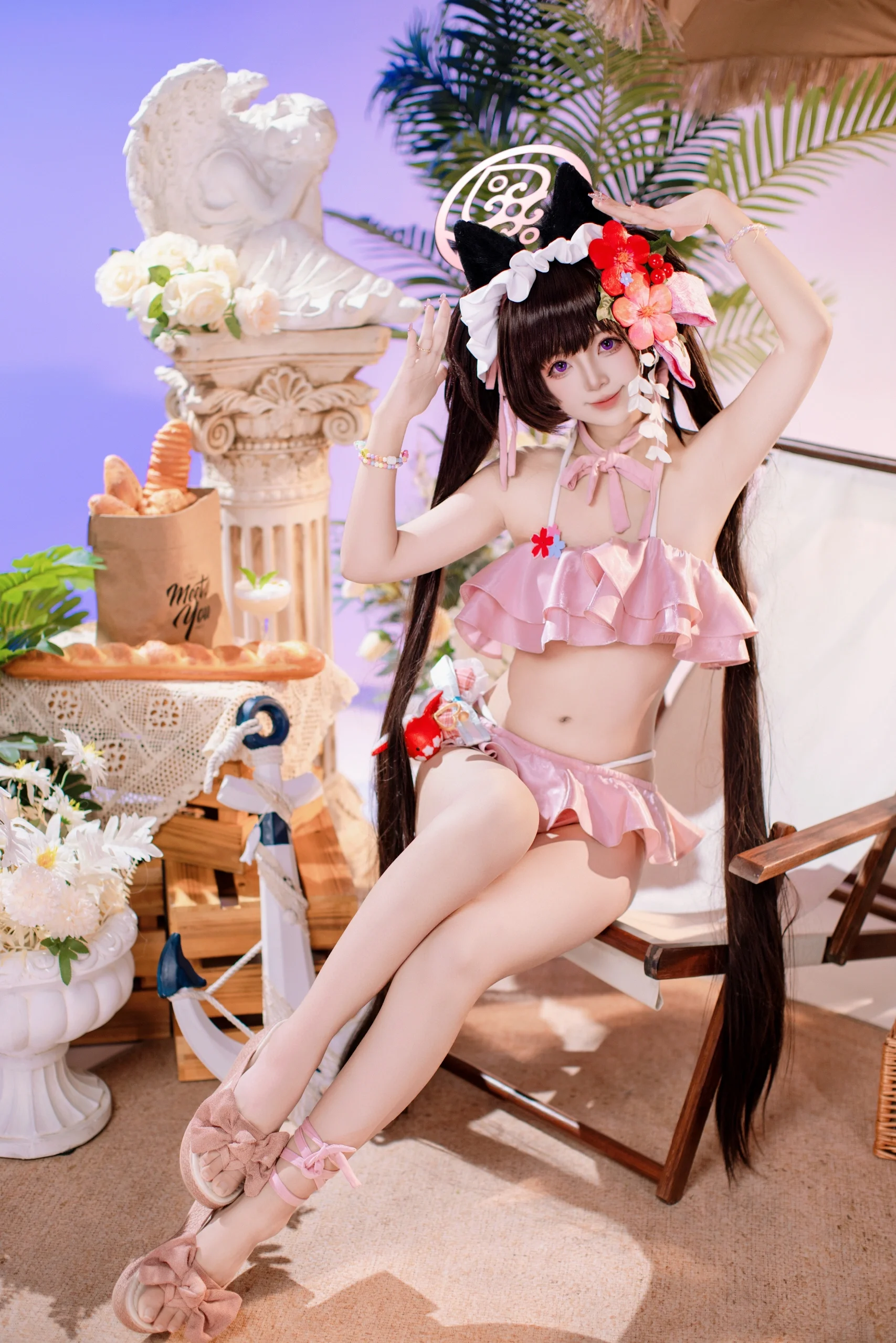 【河和静子cos】蔚蓝档案夏日泳装正片分享 - 第 2 张