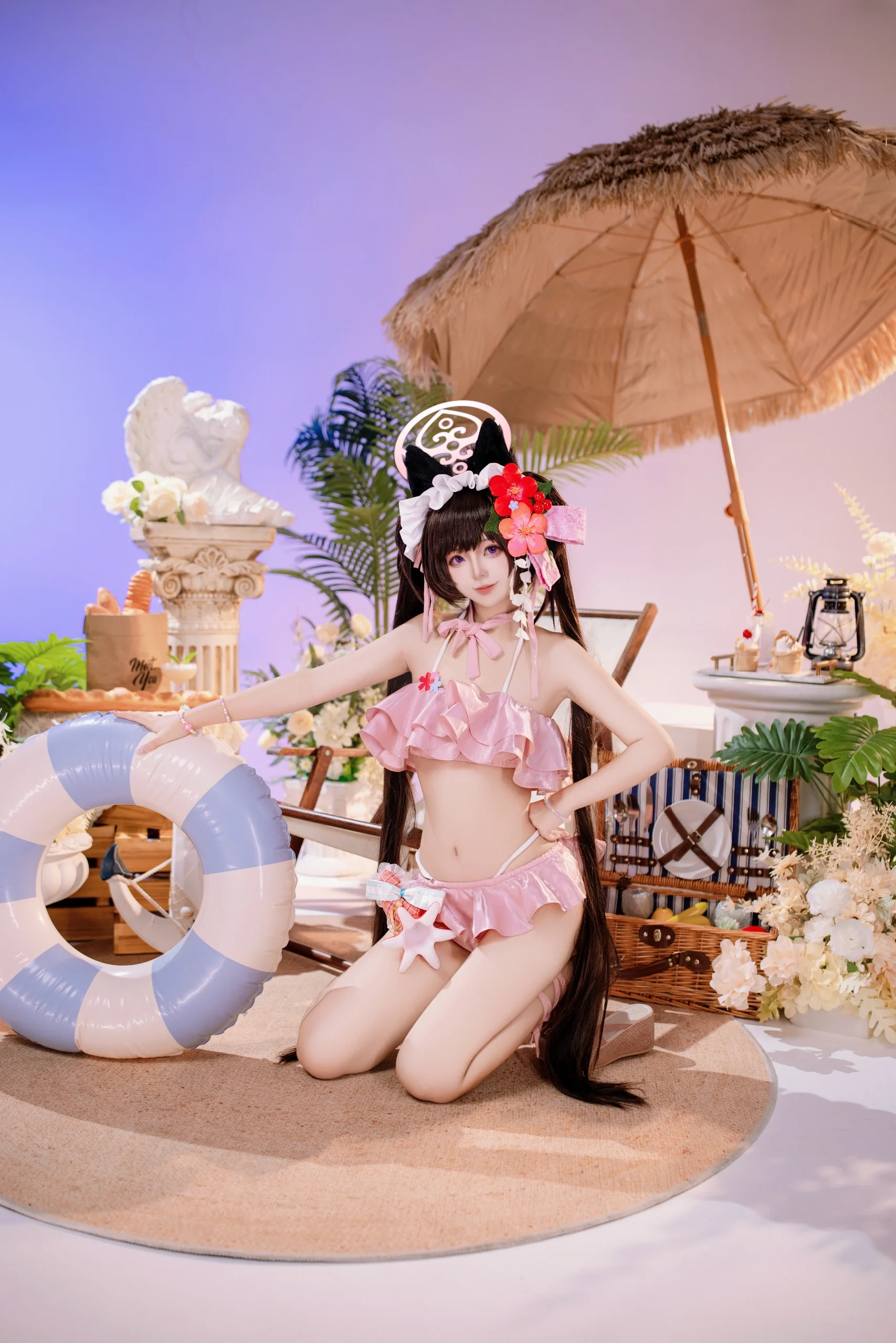 【河和静子cos】蔚蓝档案夏日泳装正片分享 - 第 3 张