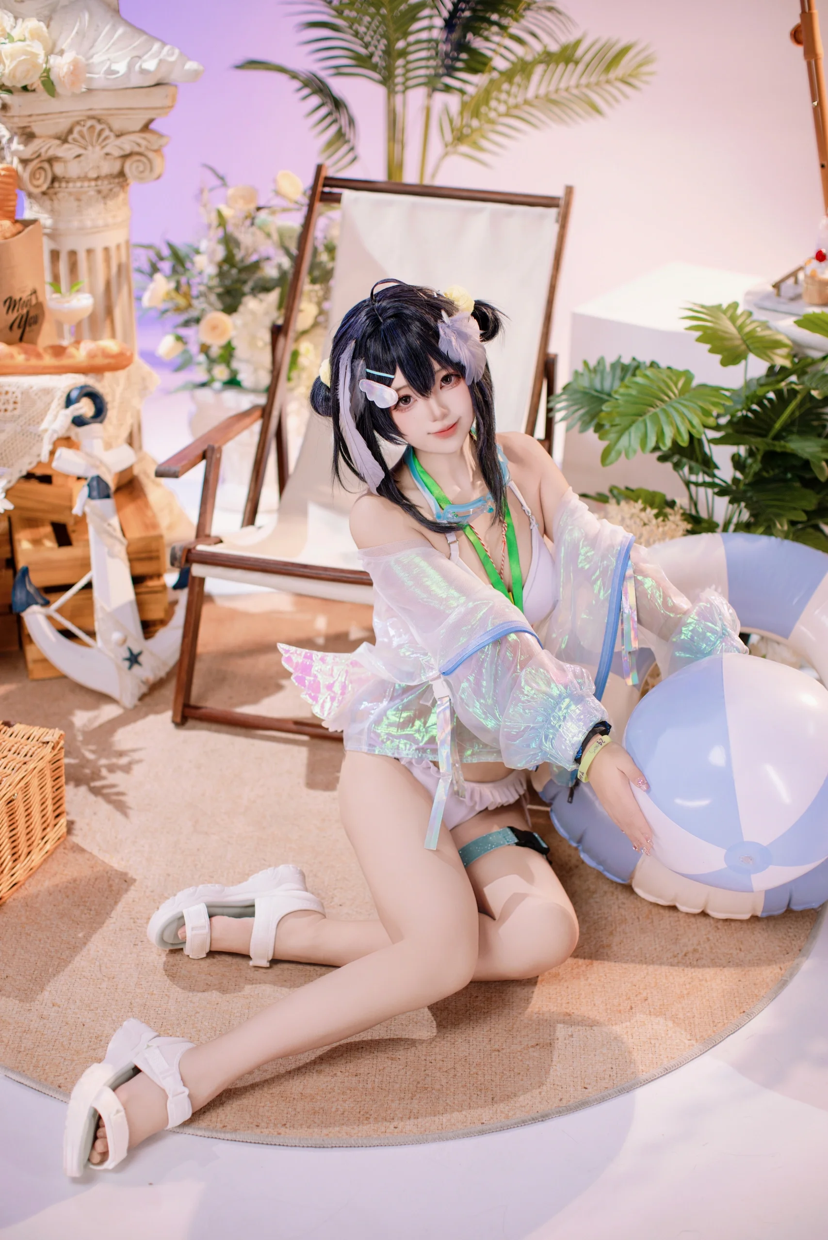 【羽毛筆cos】明日方舟夏日限定泳裝寫真 - 第 1 張