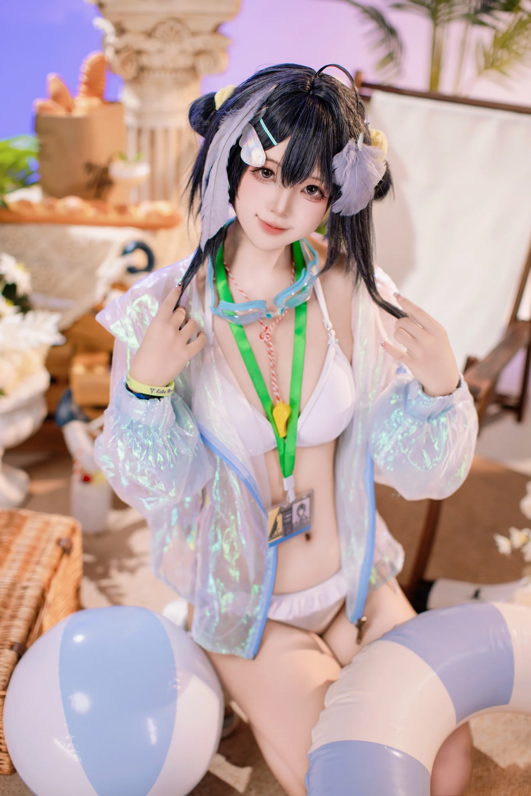 【羽毛筆cos】明日方舟夏日限定泳裝寫真 - 第 3 張